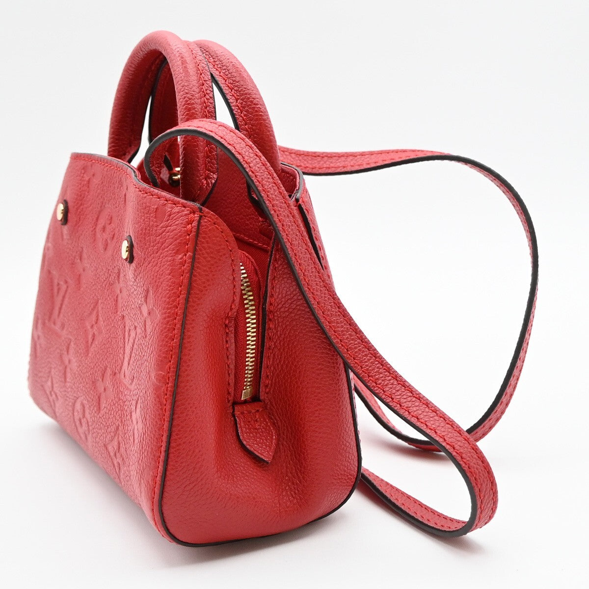 LOUIS VUITTON Montaigne Nano 2Way Hand Bag Monogram Empreinte CY M50865 698RL139
