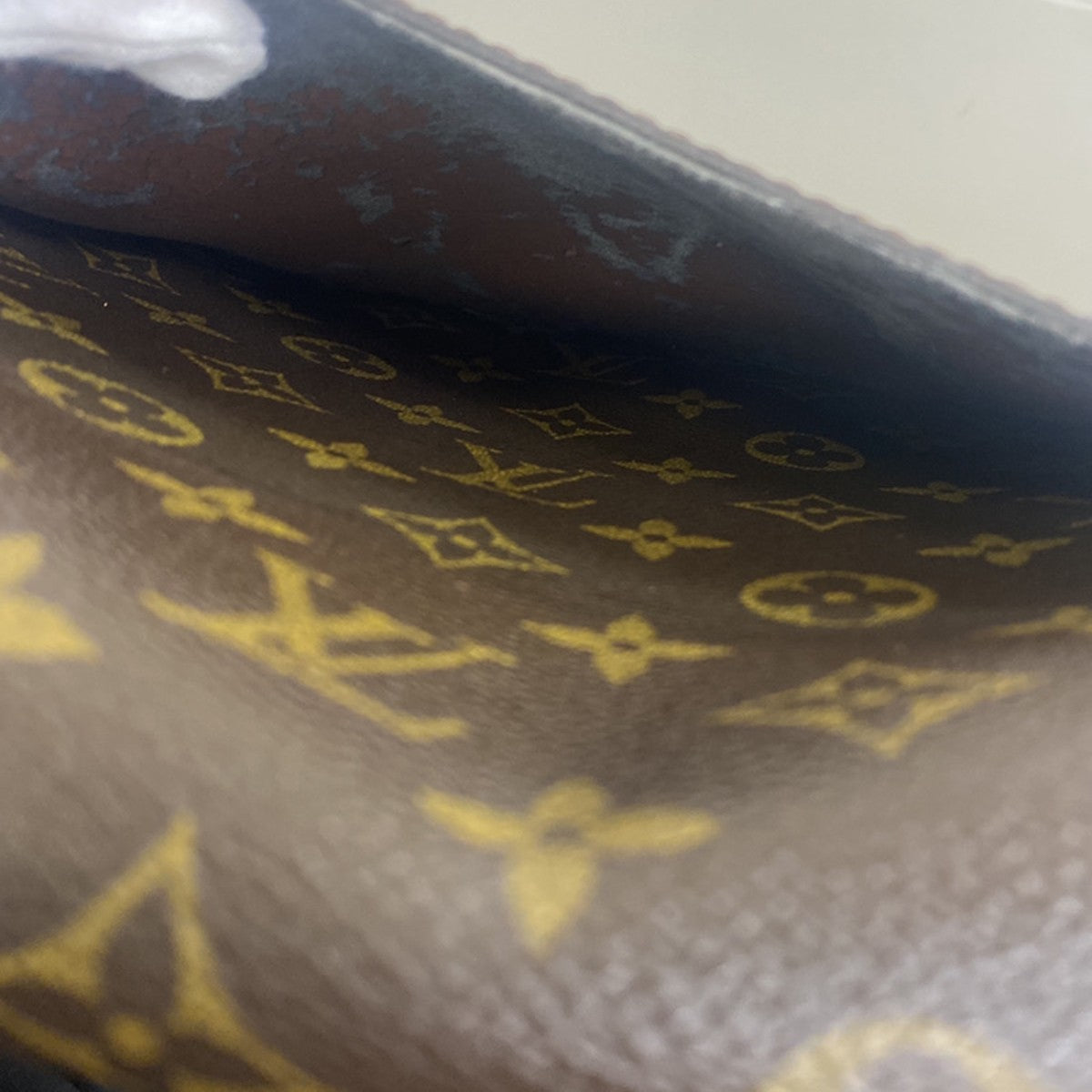 LOUIS VUITTON Saint Cloud GM Shoulder Bag Monogram Leather Brown M51242 35YH130
