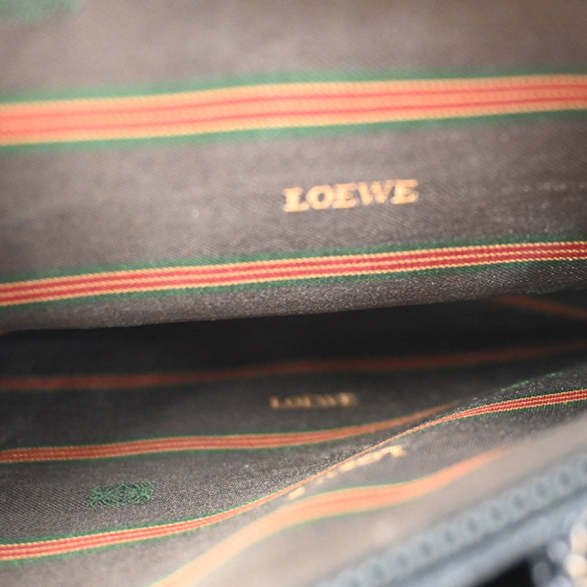 LOEWE Velazquez Twist Handle 2Way Shoulder Hand Bag Leather BN BK GHW 83KC689