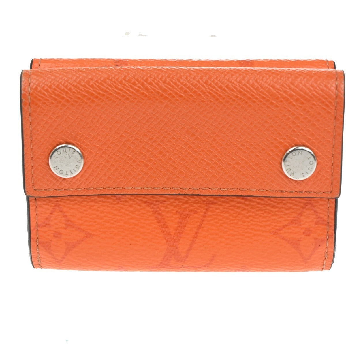 LOUIS VUITTON Wallet Compact Monogram Taiga Rama Leather Orange M69245 31CA642