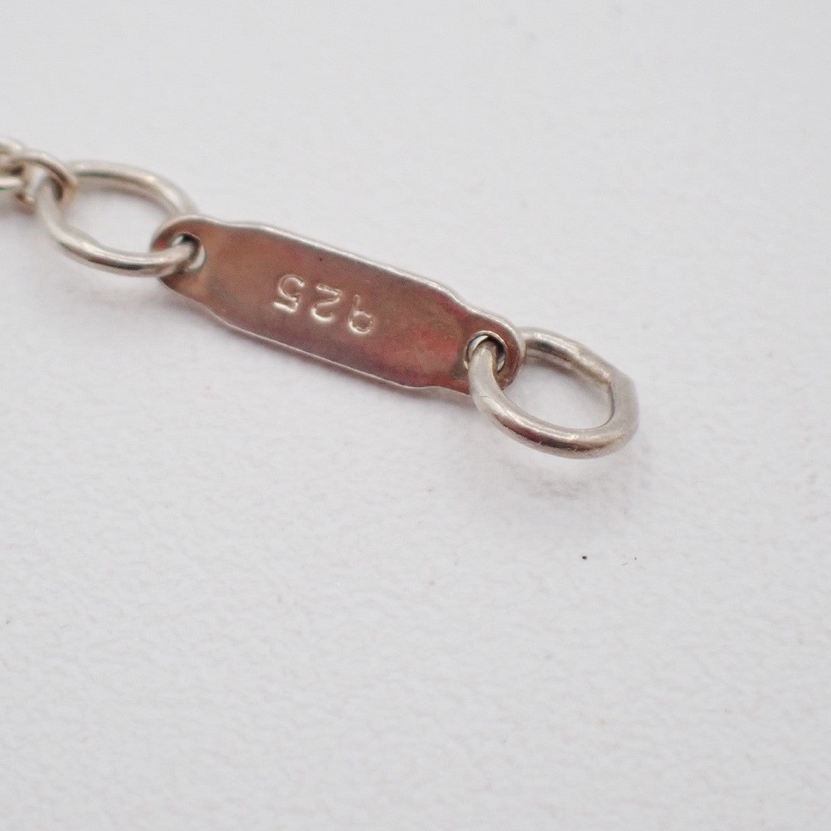 TIFFANY & CO. Open Heart 22mm Chain Necklace Ag 925 Elsa Peretti Silver 02KC580