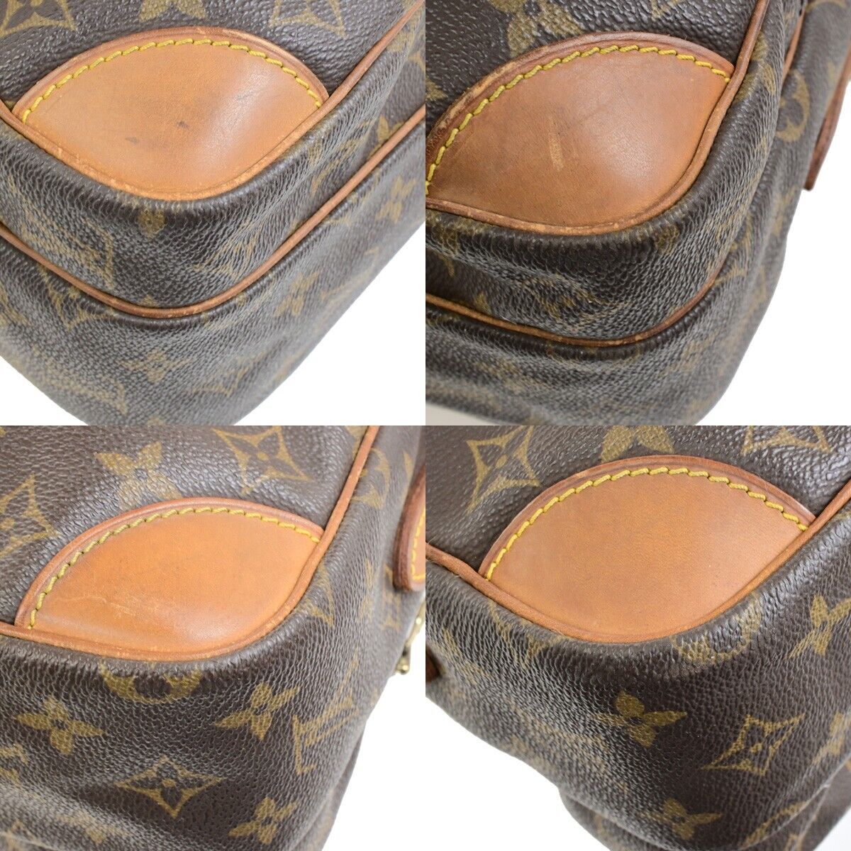 LOUIS VUITTON Nile Crossbody Shoulder Bag Monogram Leather Brown M45244 31FB491