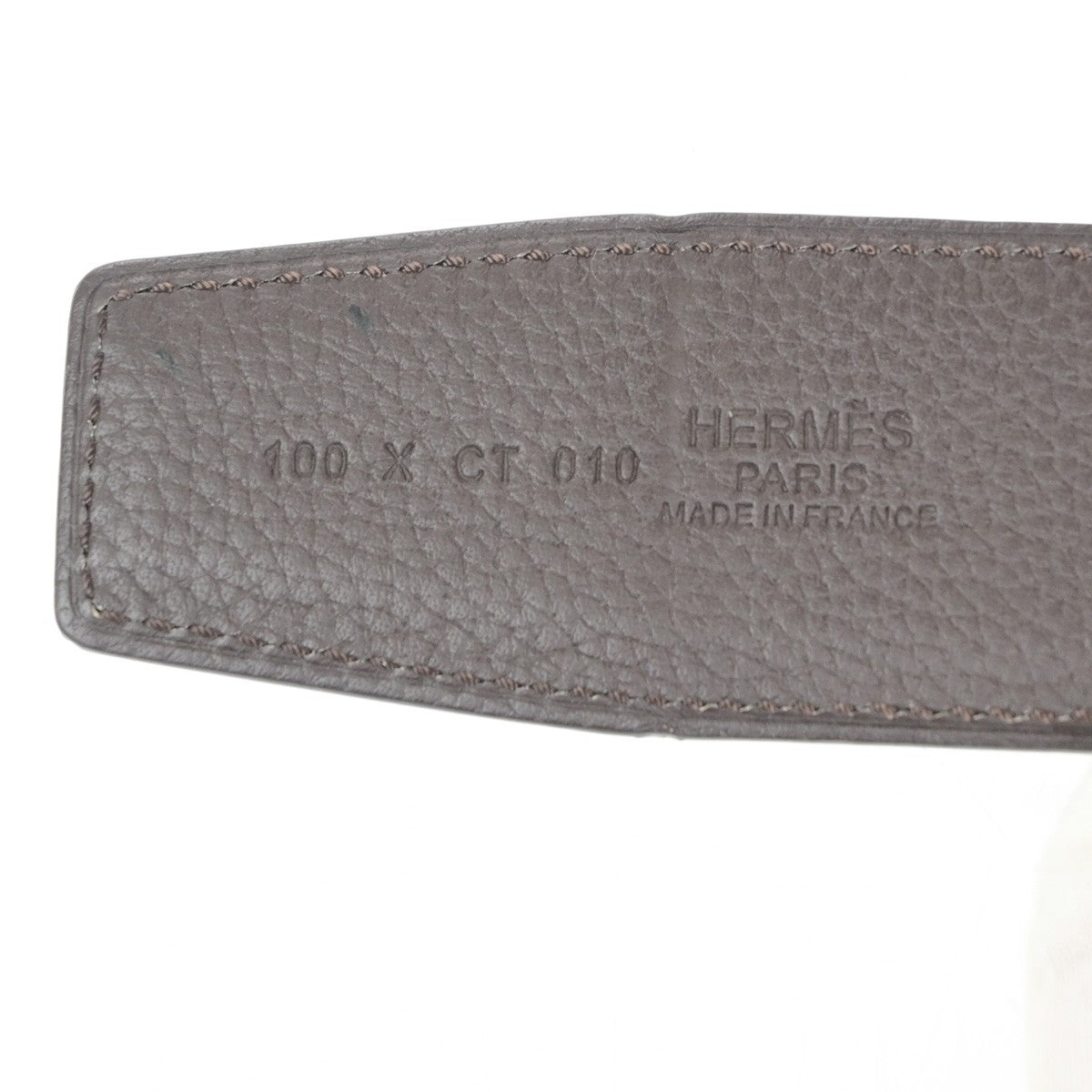 HERMES Constance H Logo Reversible Buckle Belt Leather Size 70 BK BN GHW 80RQ090