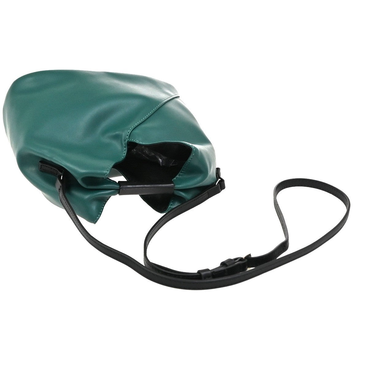 Maison Margiela Logo MM6 Mini Crossbody Shoulder Bag Leather Green 30YJ026