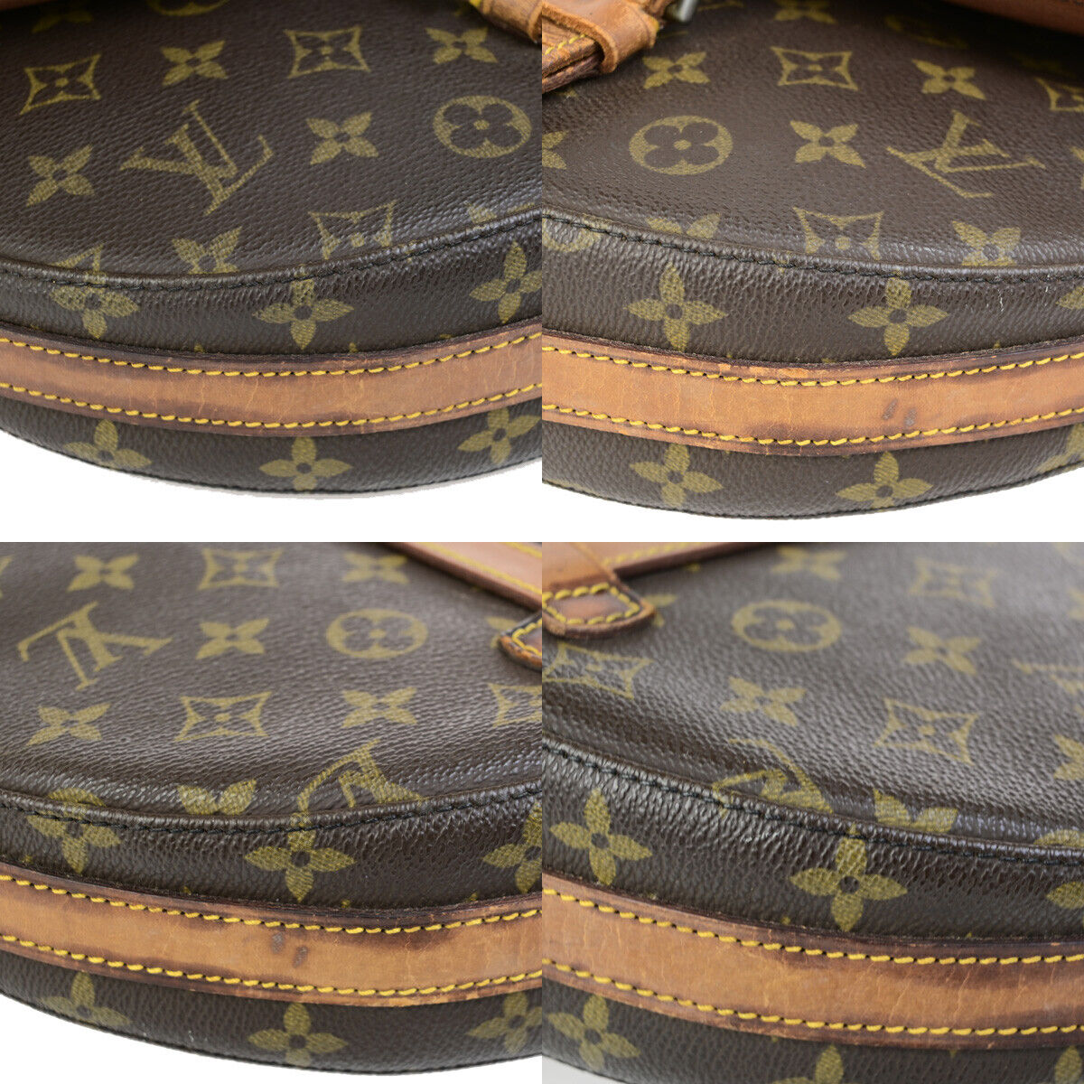 LOUIS VUITTON Chantilly GM Shoulder Bag Monogram Leather Brown M51232 62YG540