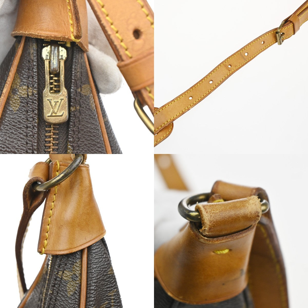 LOUIS VUITTON Boulogne 35 Shoulder Bag Monogram Leather Brown M51260 82KC655
