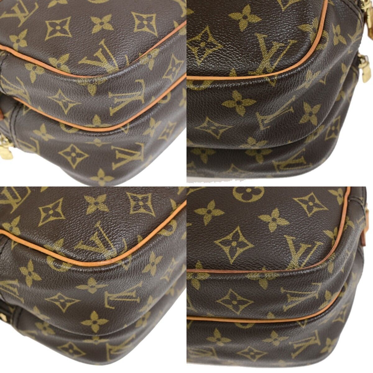 LOUIS VUITTON Reporter PM Crossbody Shoulder Bag Monogram Leather M45254 80ED037