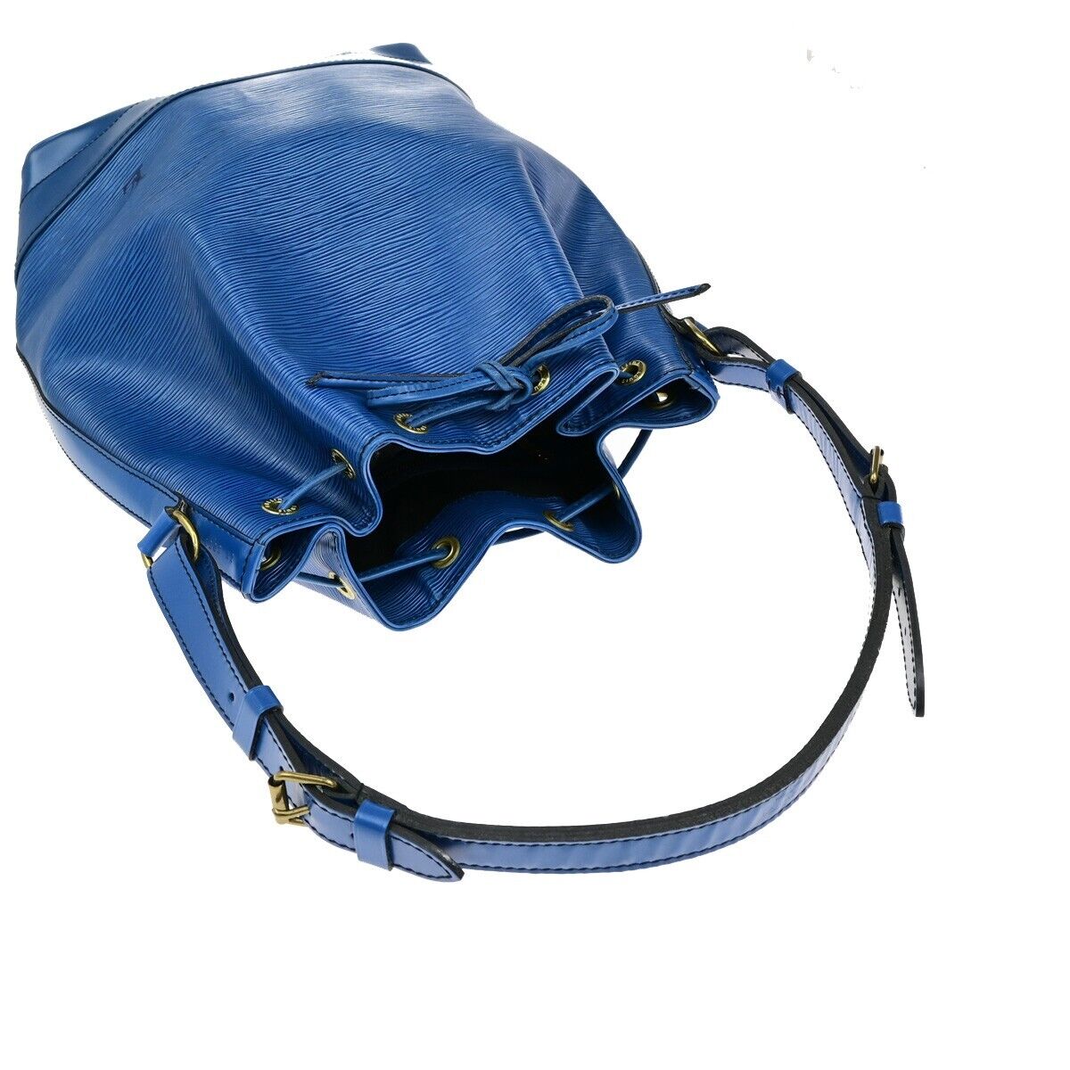 LOUIS VUITTON Noe GM Drawstring Shoulder Bag Epi Leather Blue M44005 65ED948
