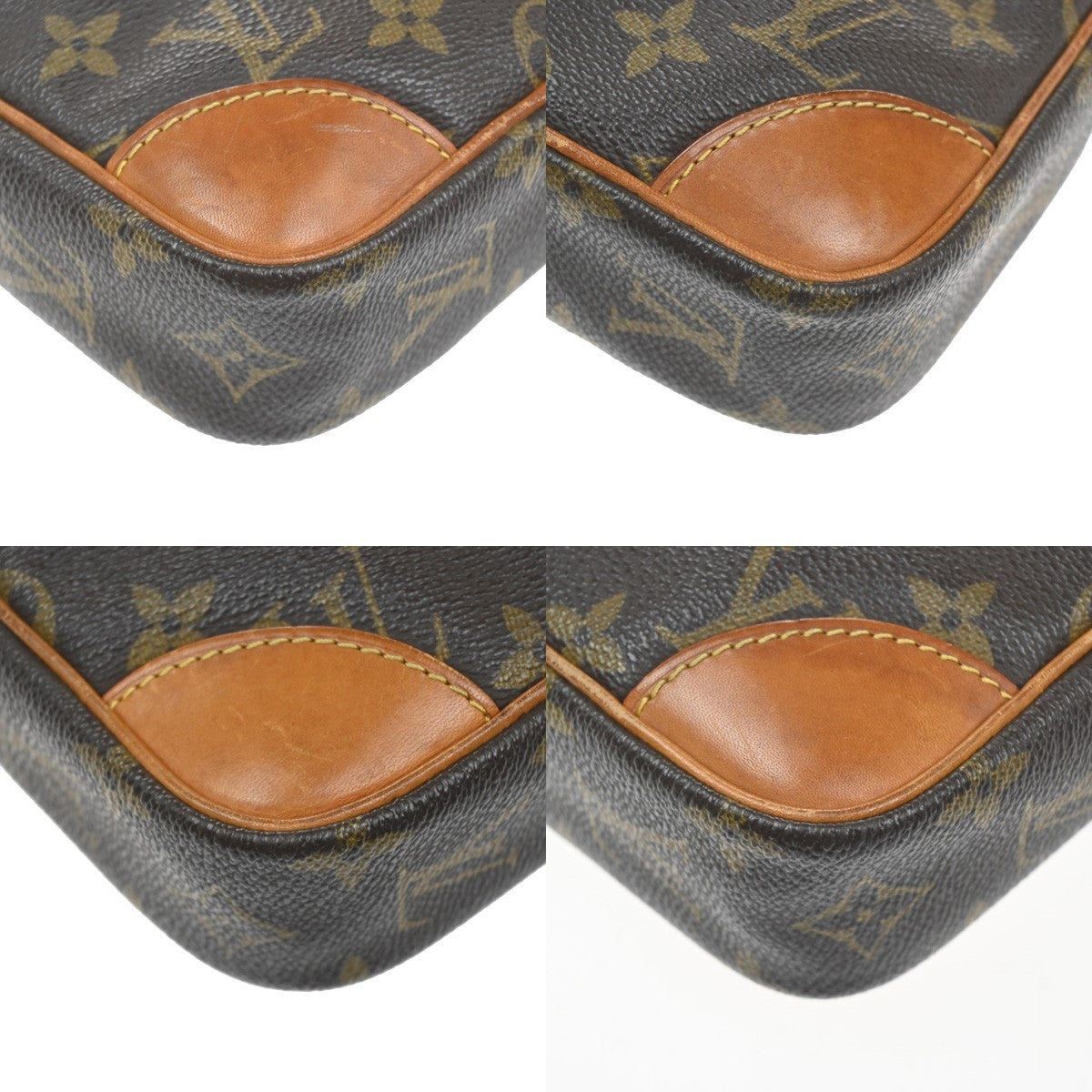 LOUIS VUITTON Danube Shoulder Bag Monogram Leather Brown France M45266 62KC659