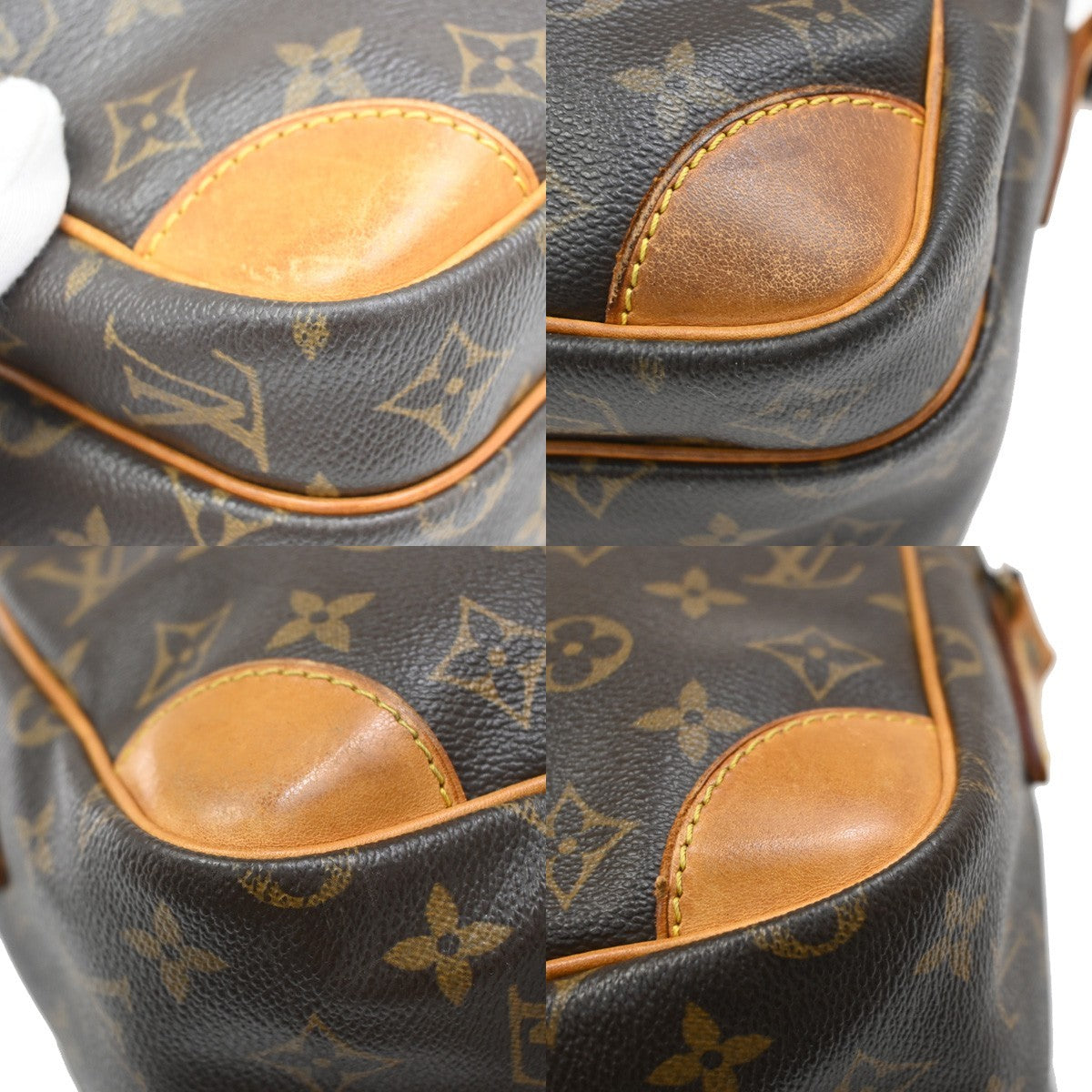 LOUIS VUITTON Nile Crossbody Shoulder Bag Monogram Leather Brown M45244 33FC162