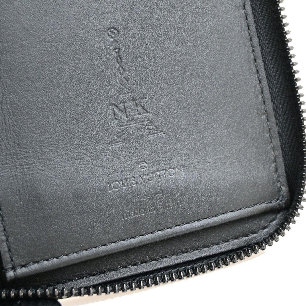 LOUIS VUITTON Vertical Long Zippy Wallet Monogram Shadow Black M62902 62FB267