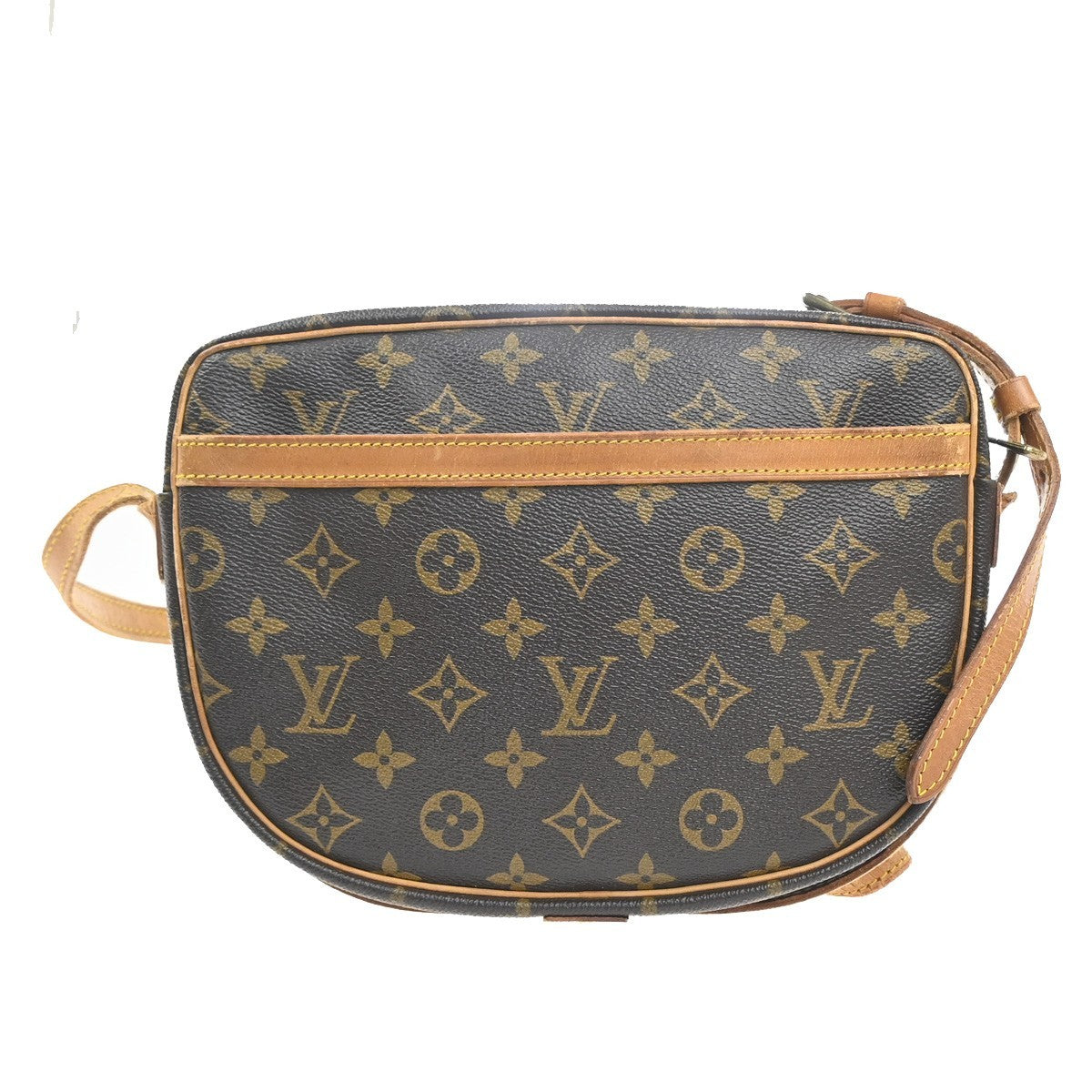 LOUIS VUITTON Jeune Fille MM Shoulder Bag Monogram Leather Brown M51226 64MA422