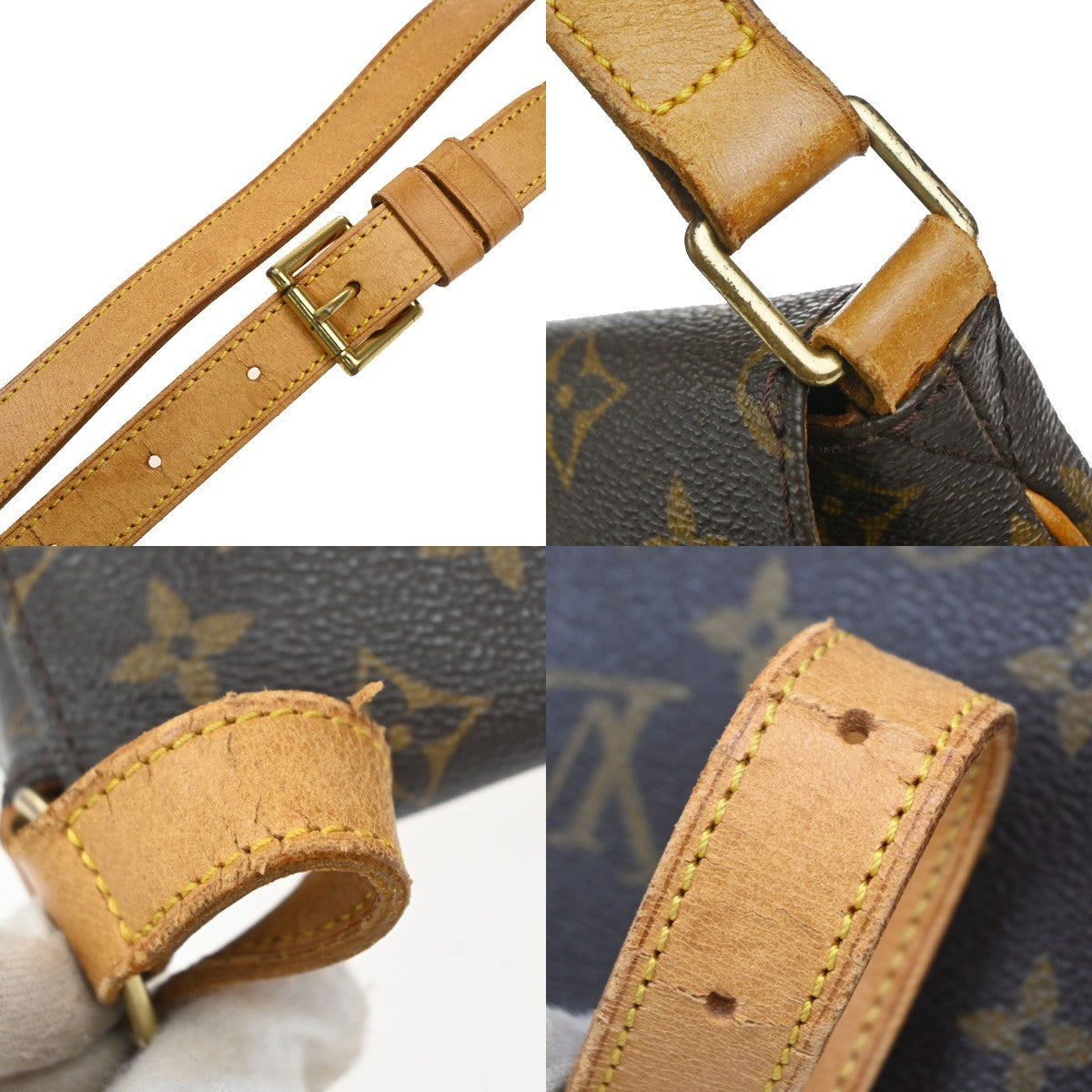 LOUIS VUITTON Musette Shoulder Bag Monogram Leather Brown France M51256 82KP596