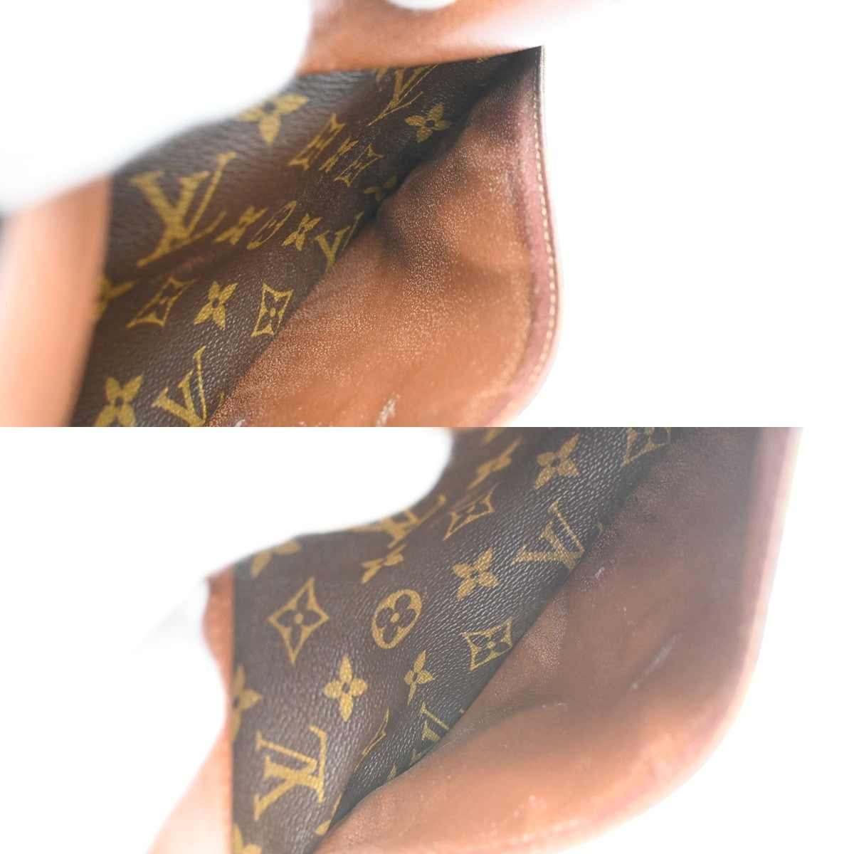 LOUIS VUITTON Jeune Fille PM Shoulder Bag Monogram Leather Brown M51227 33SA089