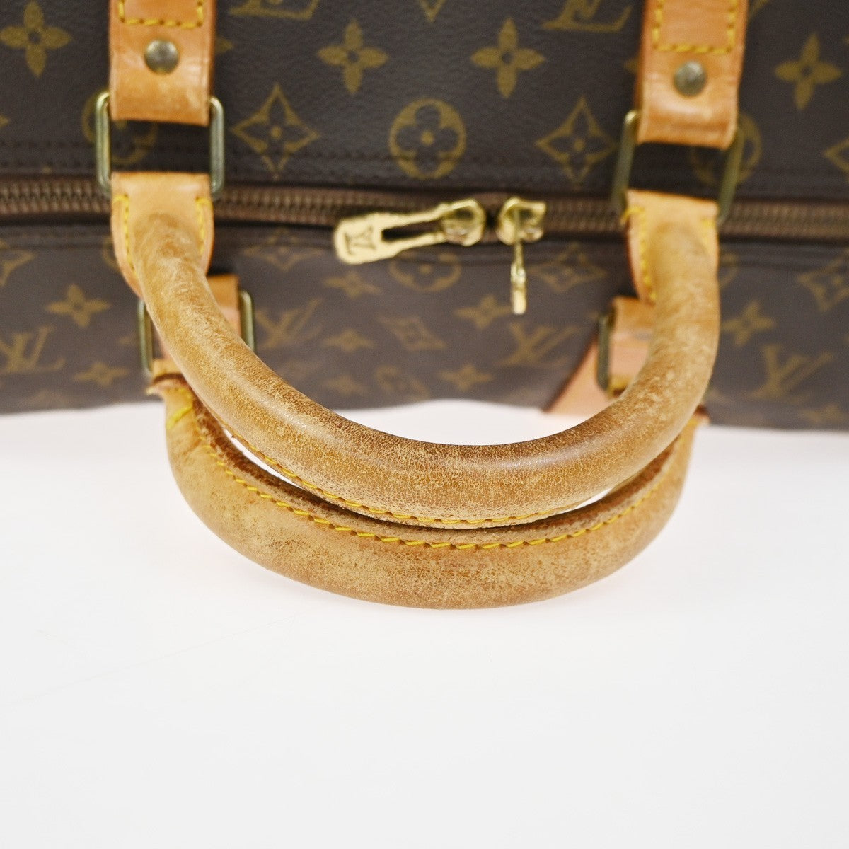 LOUIS VUITTON Keepall 50 Travel Hand Bag Monogram Leather Brown M41426 73YH911