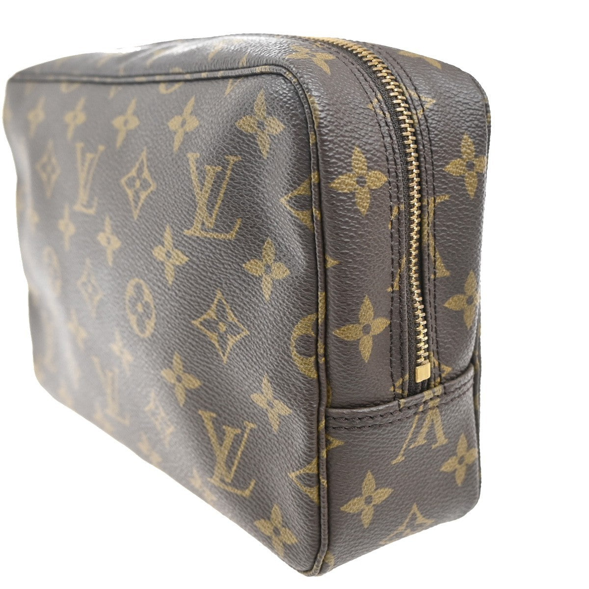 LOUIS VUITTON Trousse Toilette 23 Clutch Hand Bag Monogram Brown M47524 04MA311