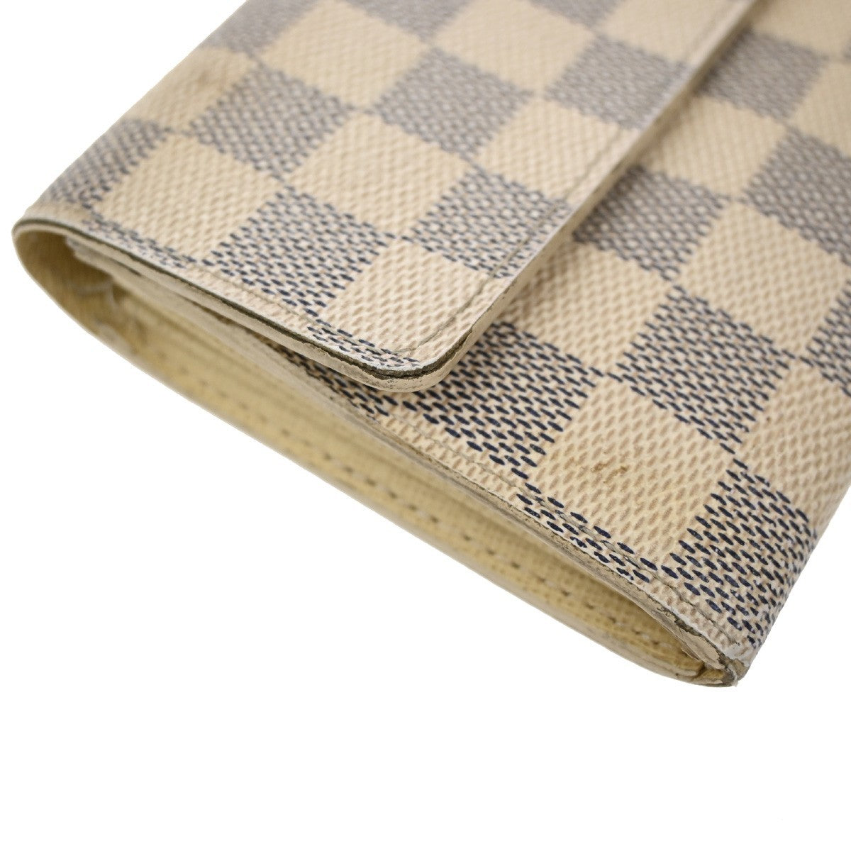 LOUIS VUITTON Portefeuille Sarah Long Wallet Damier Azur White N61735 05KB398