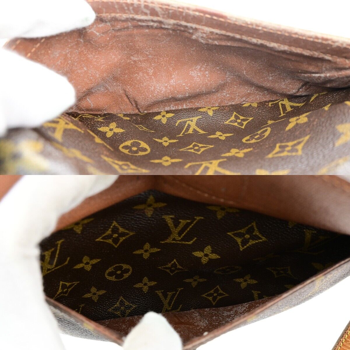 LOUIS VUITTON Jeune Fille PM Shoulder Bag Monogram Leather Brown M51227 61EE025