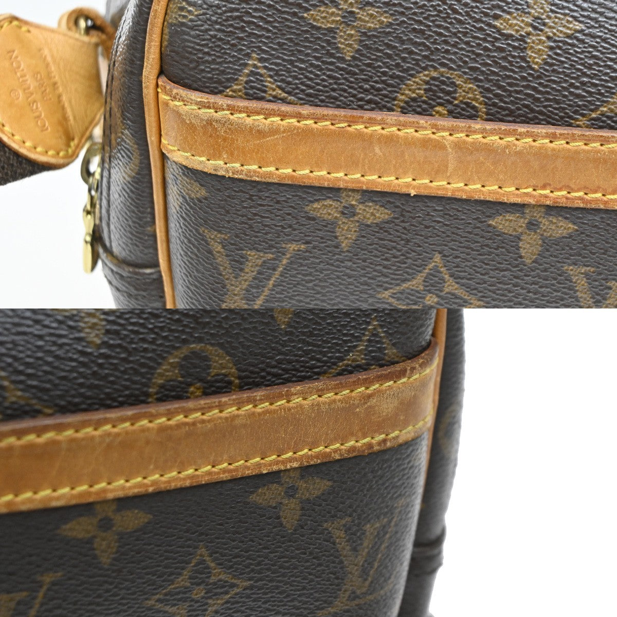 LOUIS VUITTON Reporter PM Crossbody Shoulder Bag Monogram Leather M45254 81KC666
