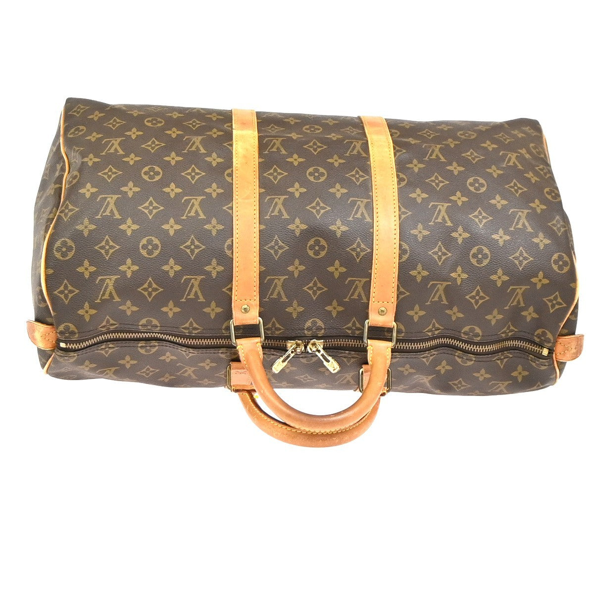 LOUIS VUITTON Keepall 50 Travel Hand Bag Monogram Leather Brown M41426 73YH896