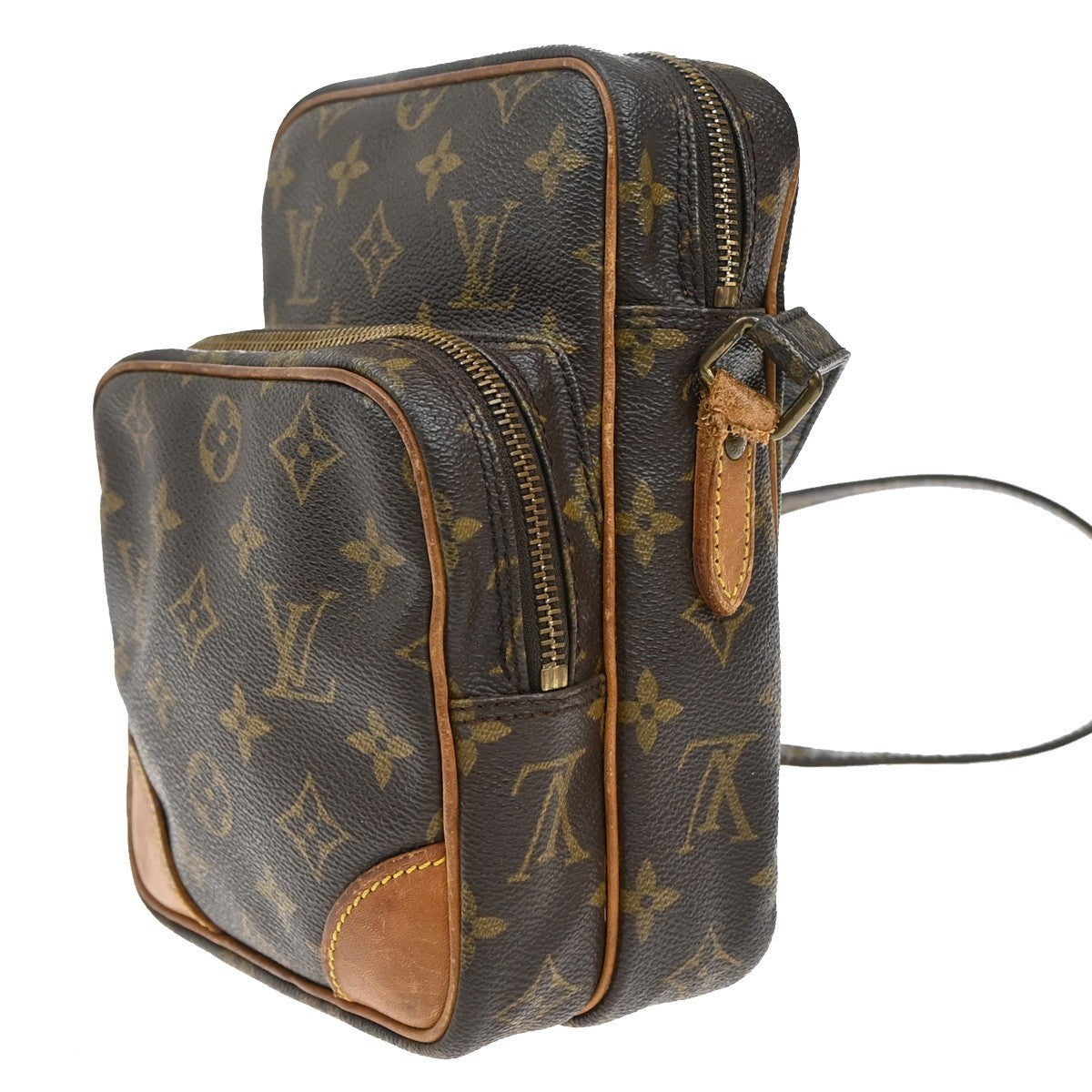 LOUIS VUITTON Amazone Shoulder Bag Monogram Leather Brown France M45236 69CA200