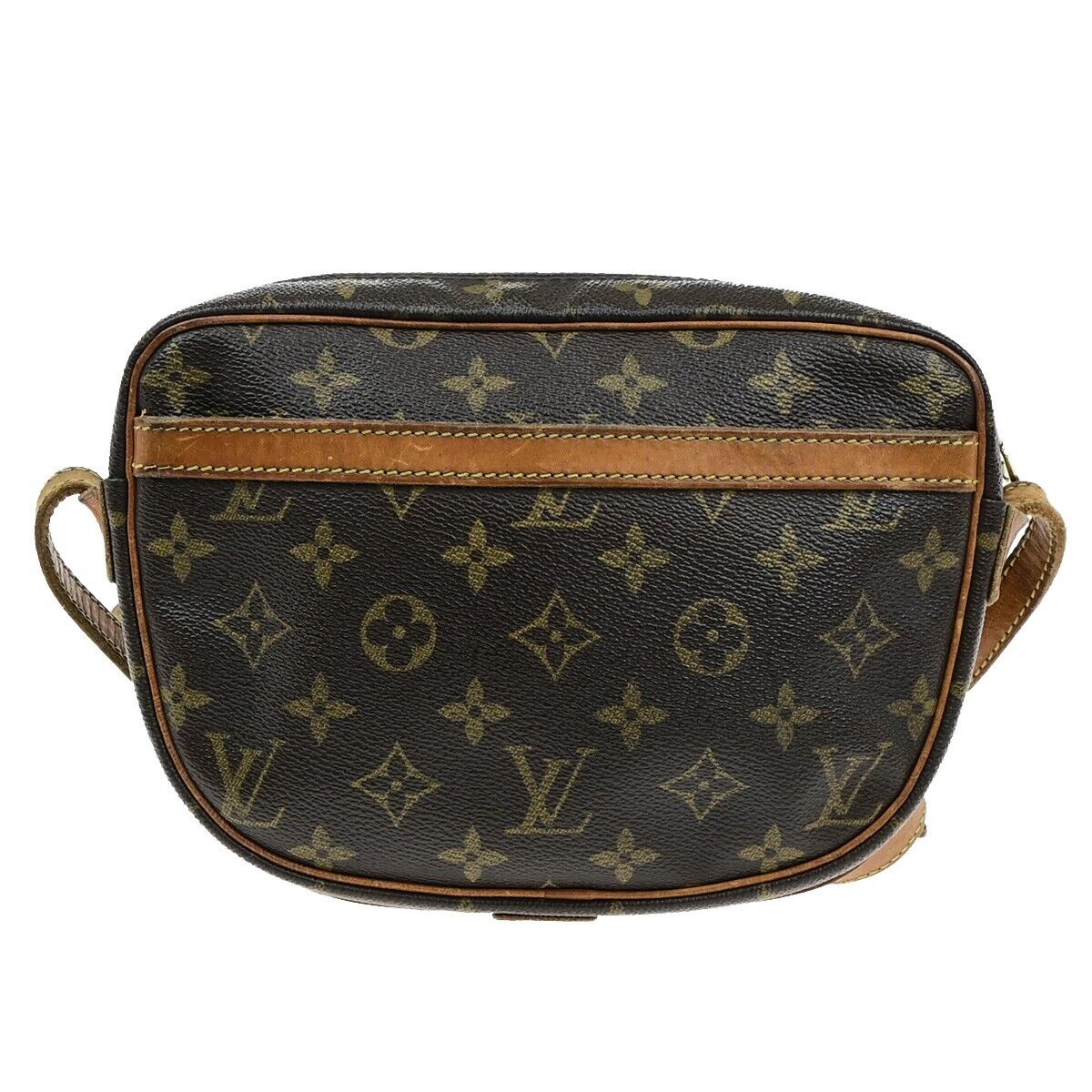LOUIS VUITTON Jeune Fille PM Shoulder Bag Monogram Leather Brown M51227 61EE025