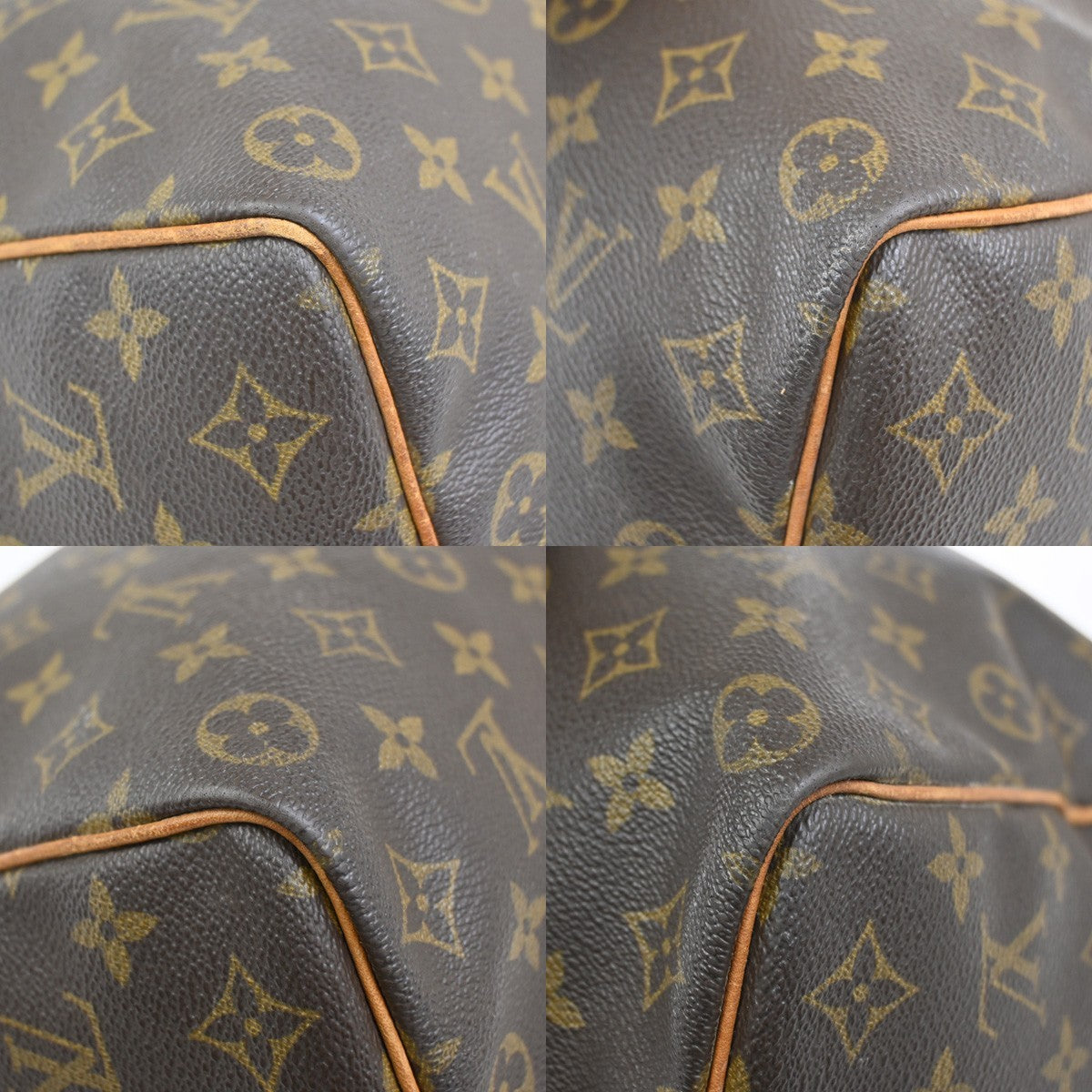 LOUIS VUITTON Keepall 50 Travel Hand Bag Monogram Leather Brown M41426 65YJ082