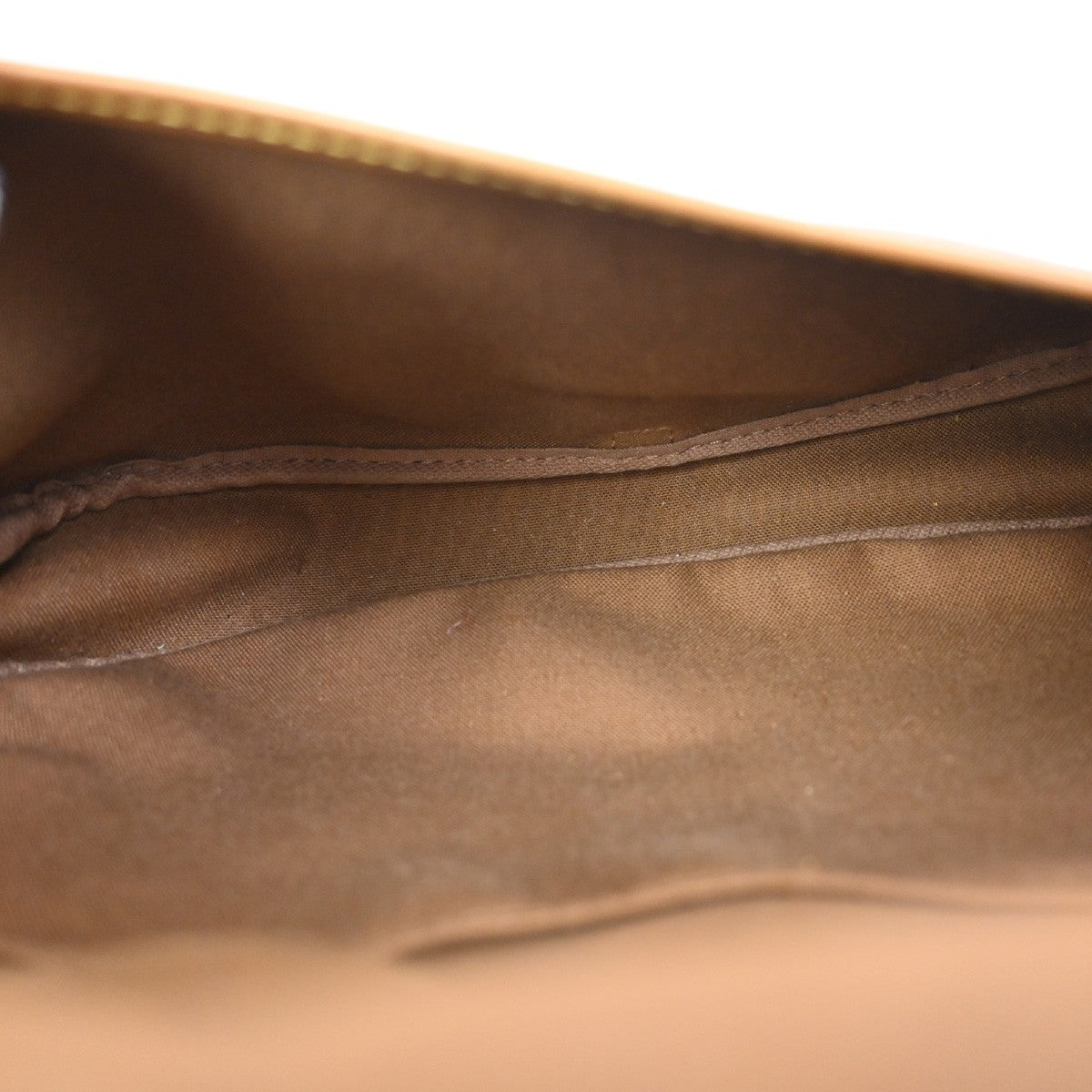 LOUIS VUITTON Logo Saumur 30 Shoulder Bag Monogram Leather Brown M42256 98TA025