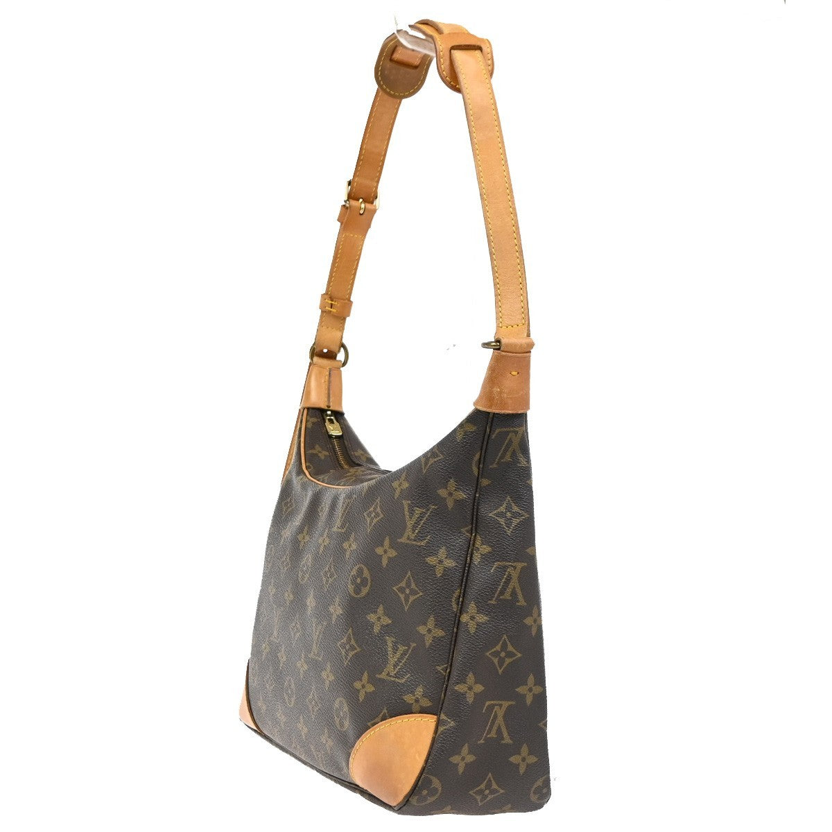LOUIS VUITTON Boulogne 30 Shoulder Bag Monogram Leather Brown M51265 77PA056