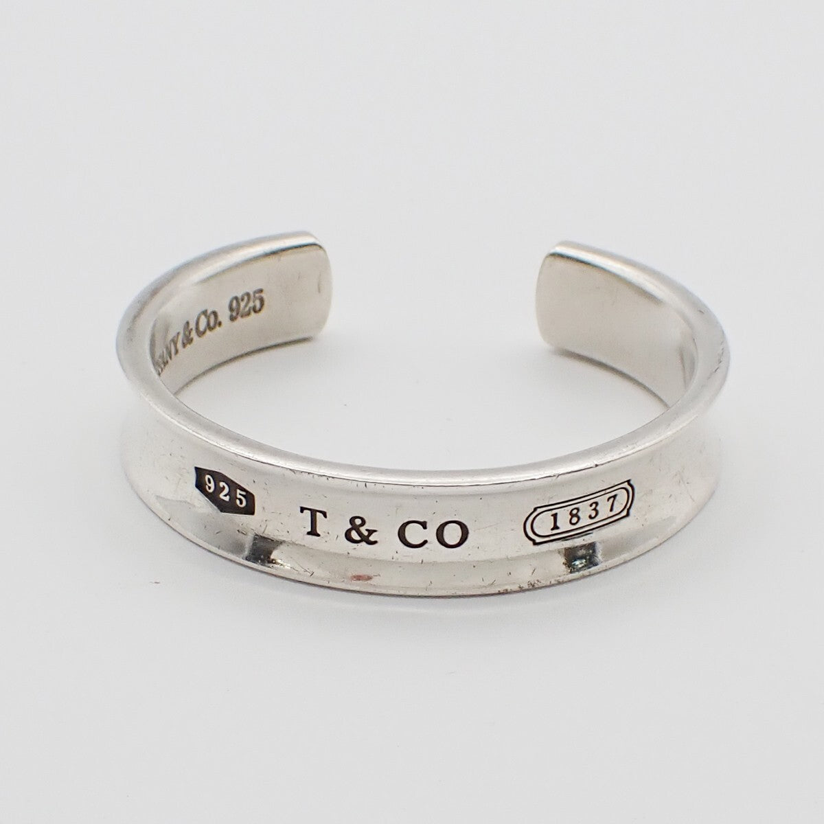 Tiffany & Co. Logo 1987 Bangle Bracelet Silver 925 Accessory 69EE508