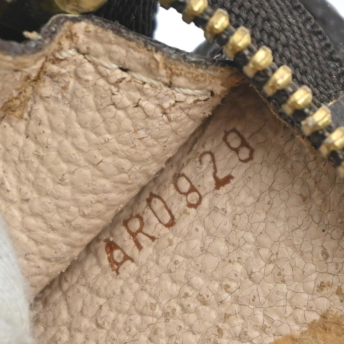 LOUIS VUITTON Logo BUCKET PM Pouch Bag Monogram Leather Brown France 05MA345