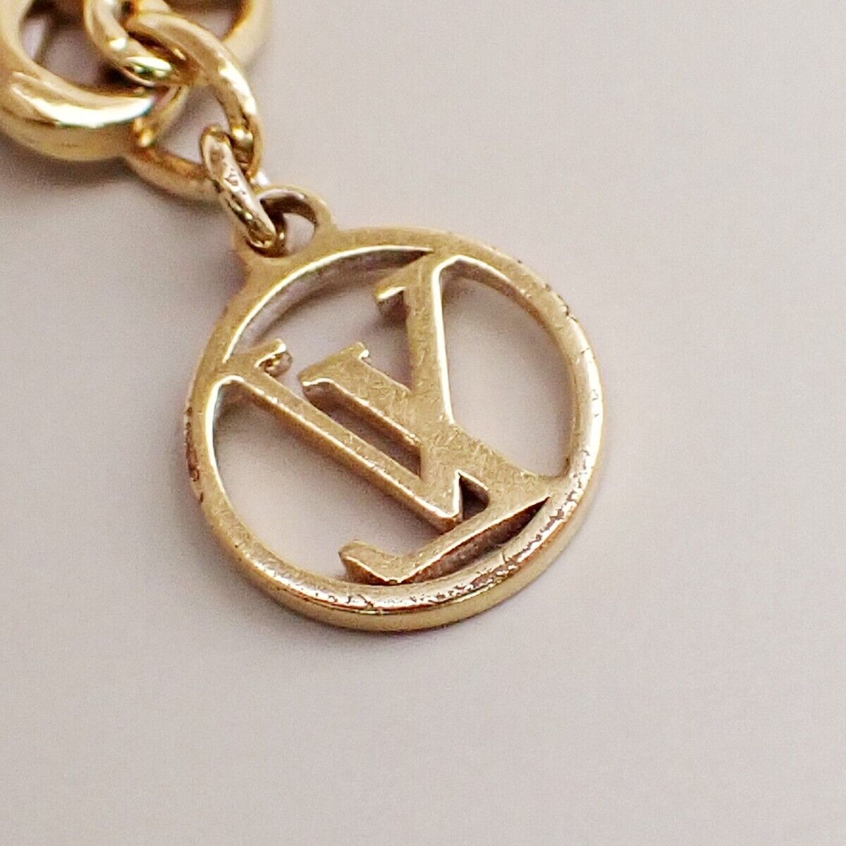 LOUIS VUITTON LV & ME S Chain Bracelet Gold-Plated Italy M67176 64YG574