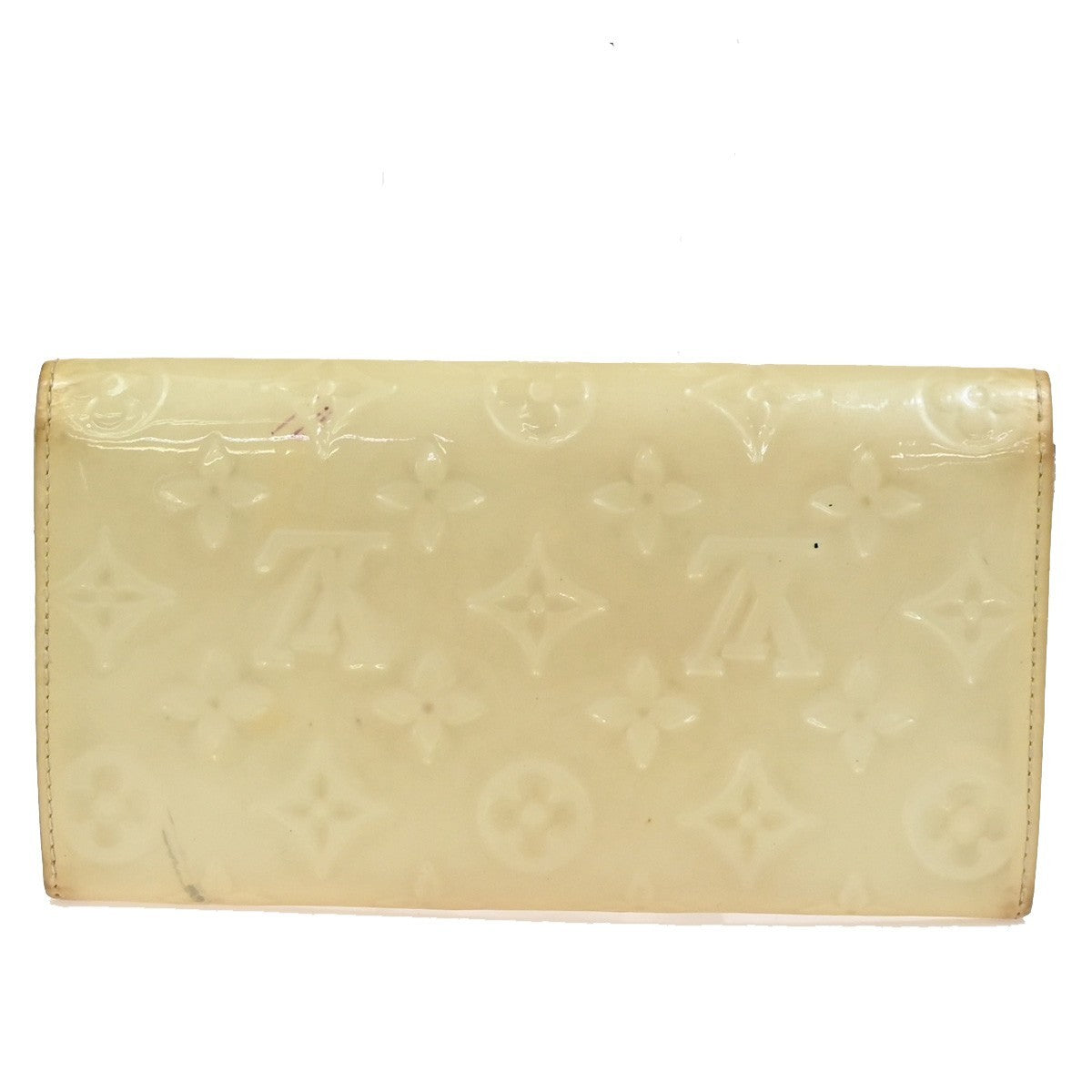 LOUIS VUITTON Portefeuille Sarah Wallet Monogram Vernis Pearl M91971 65KC628