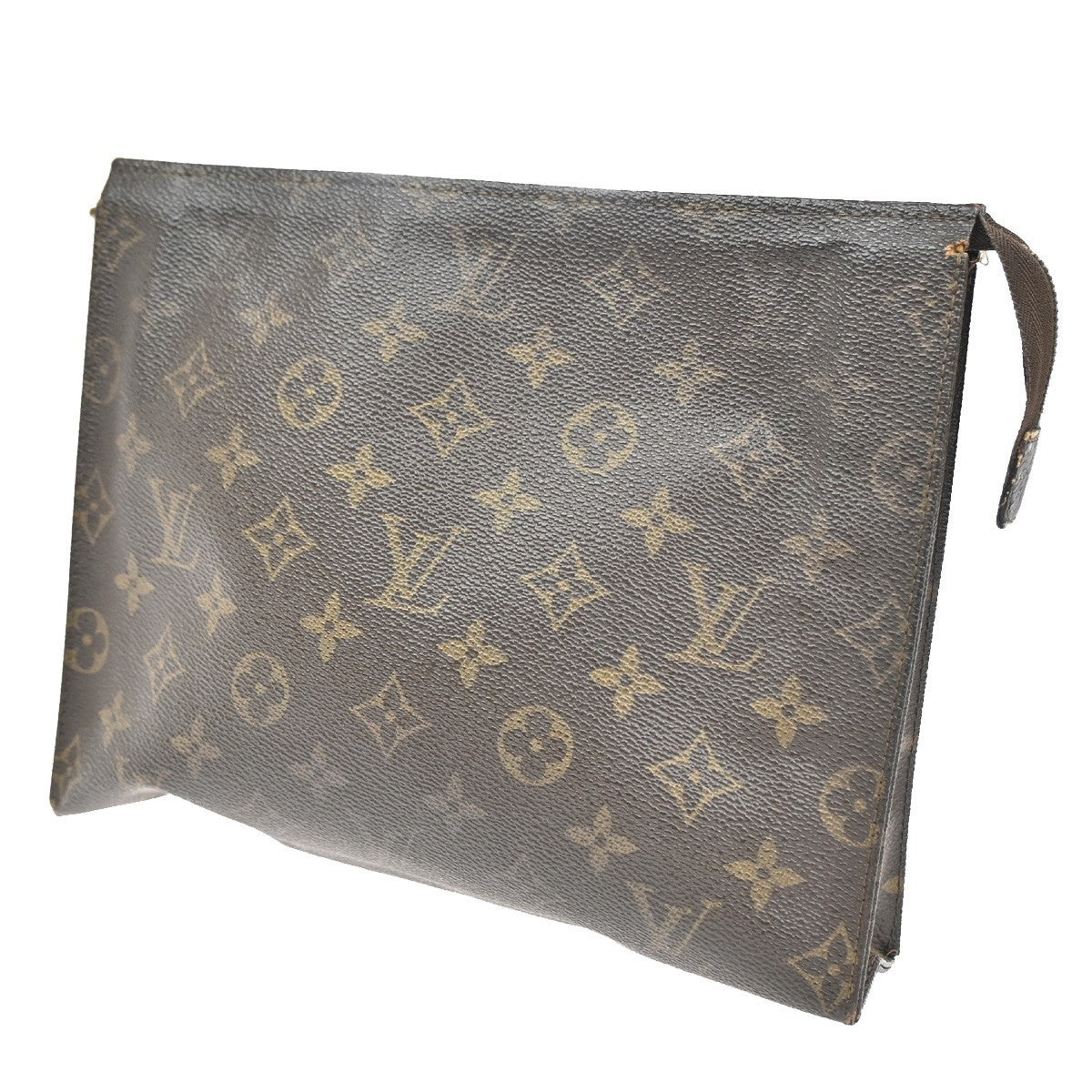 LOUIS VUITTON Poche Toilette 26 Clutch Hand Bag Monogram Leather M47542 05CA385