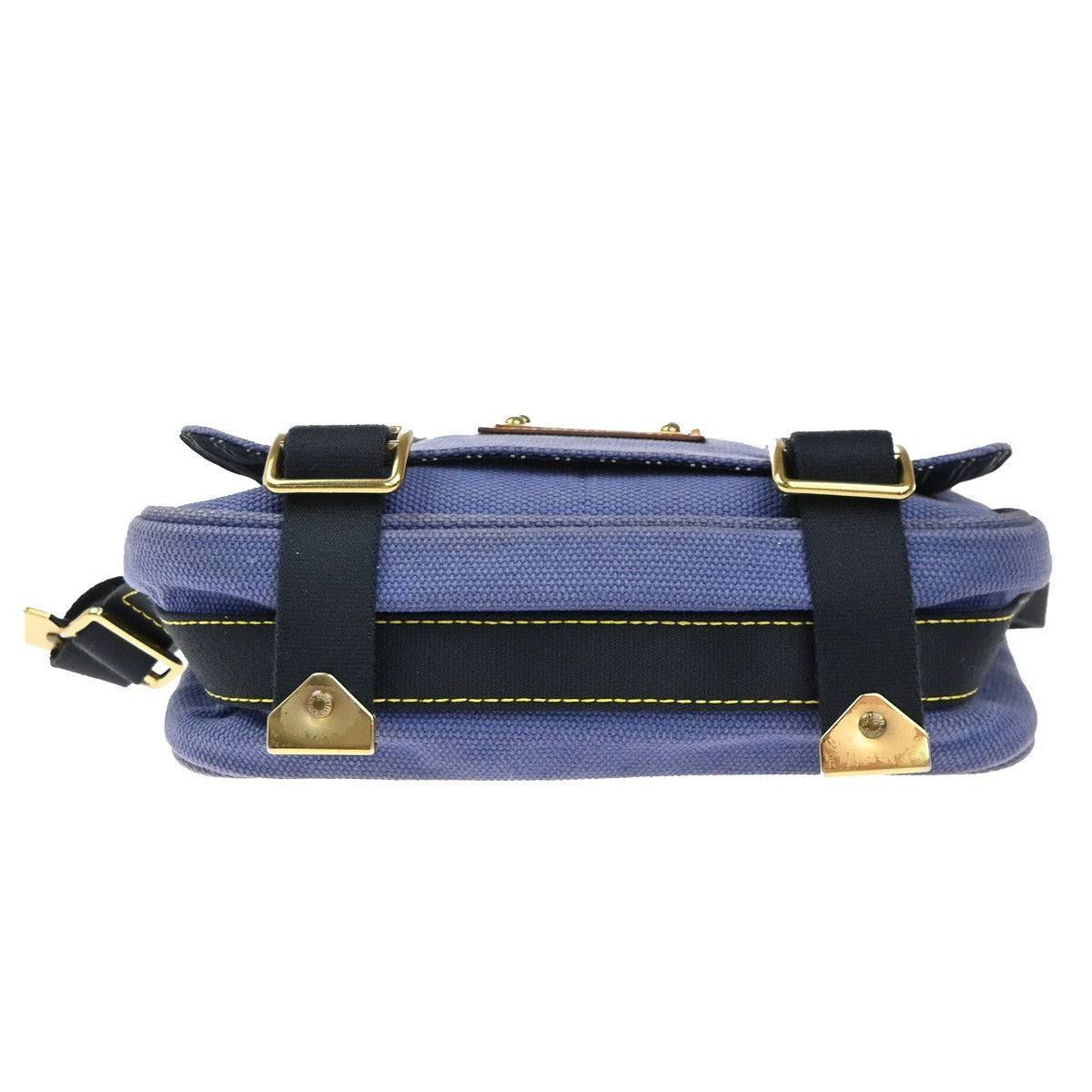 LOUIS VUITTON Busas PM Shoulder Bag Antigua Canvas Leather Blue M40073 65KP572