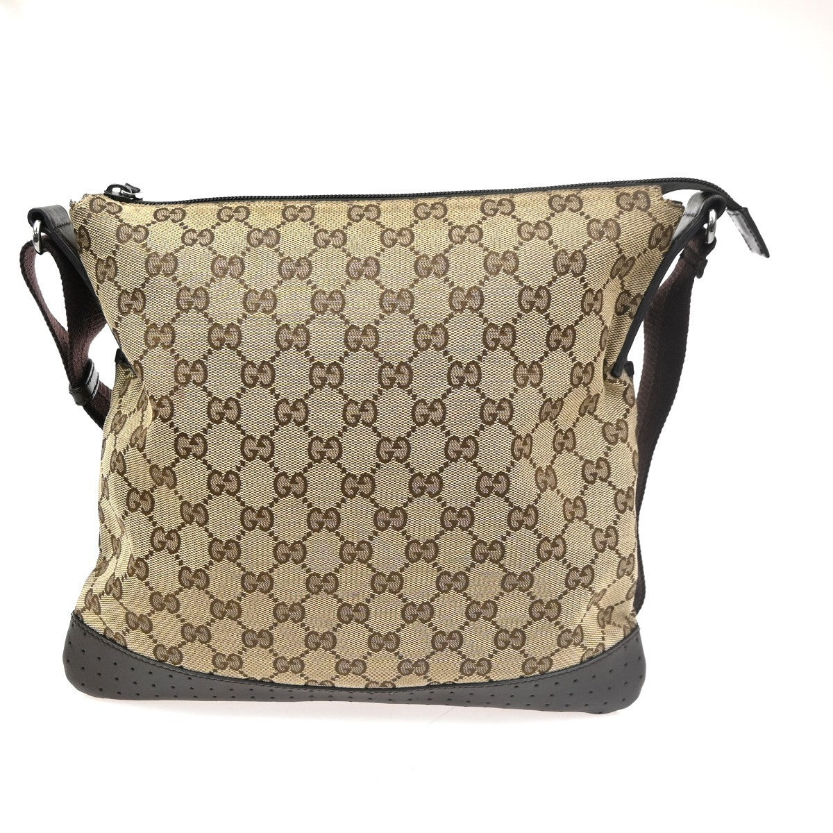 GUCCI Logo GG Pattern Crossbody Shoulder Bag Canvas Leather BN SHW Italy 31KC109