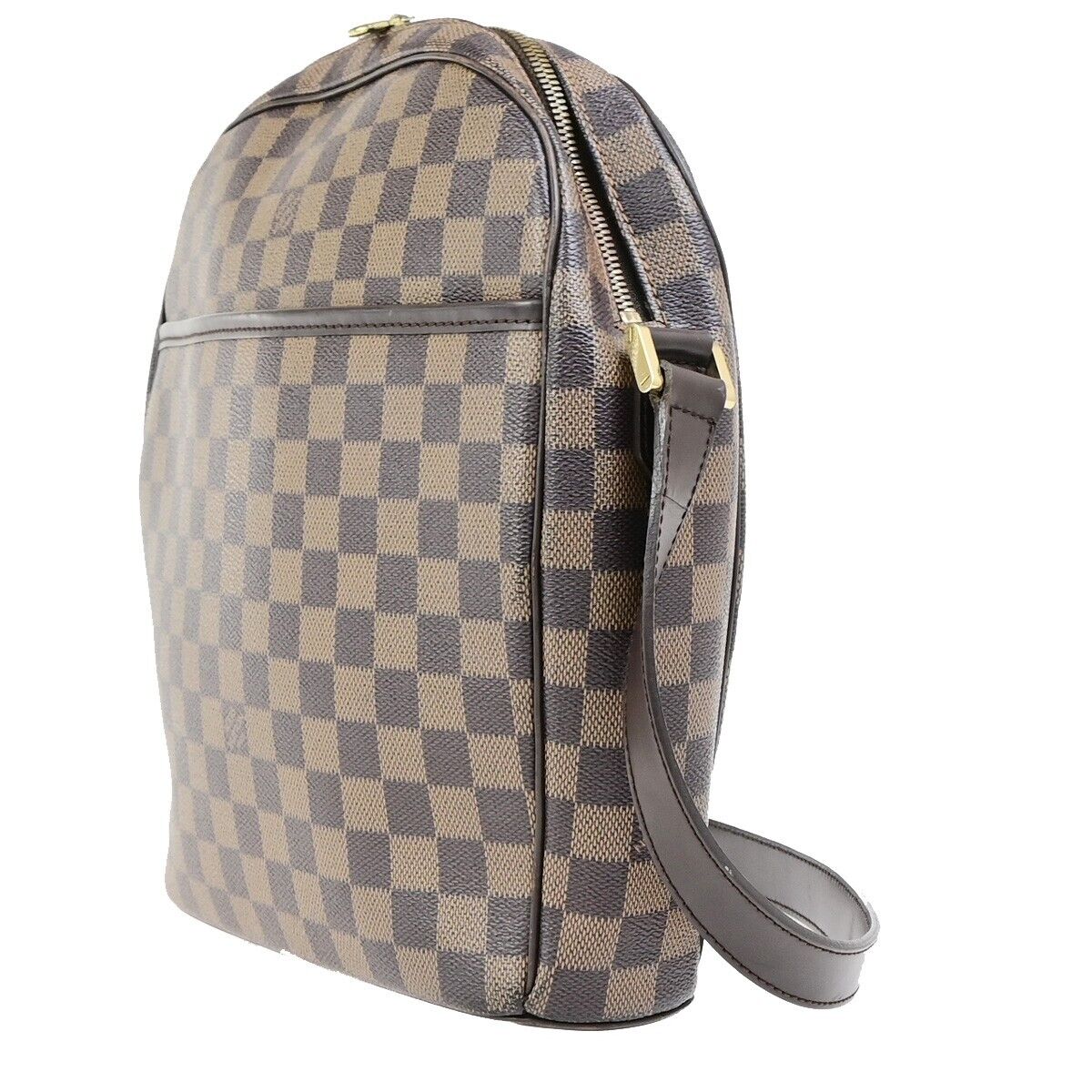 LOUIS VUITTON Ipanema GM Shoulder Bag Damier Ebene Leather Brown N51292 37EC922