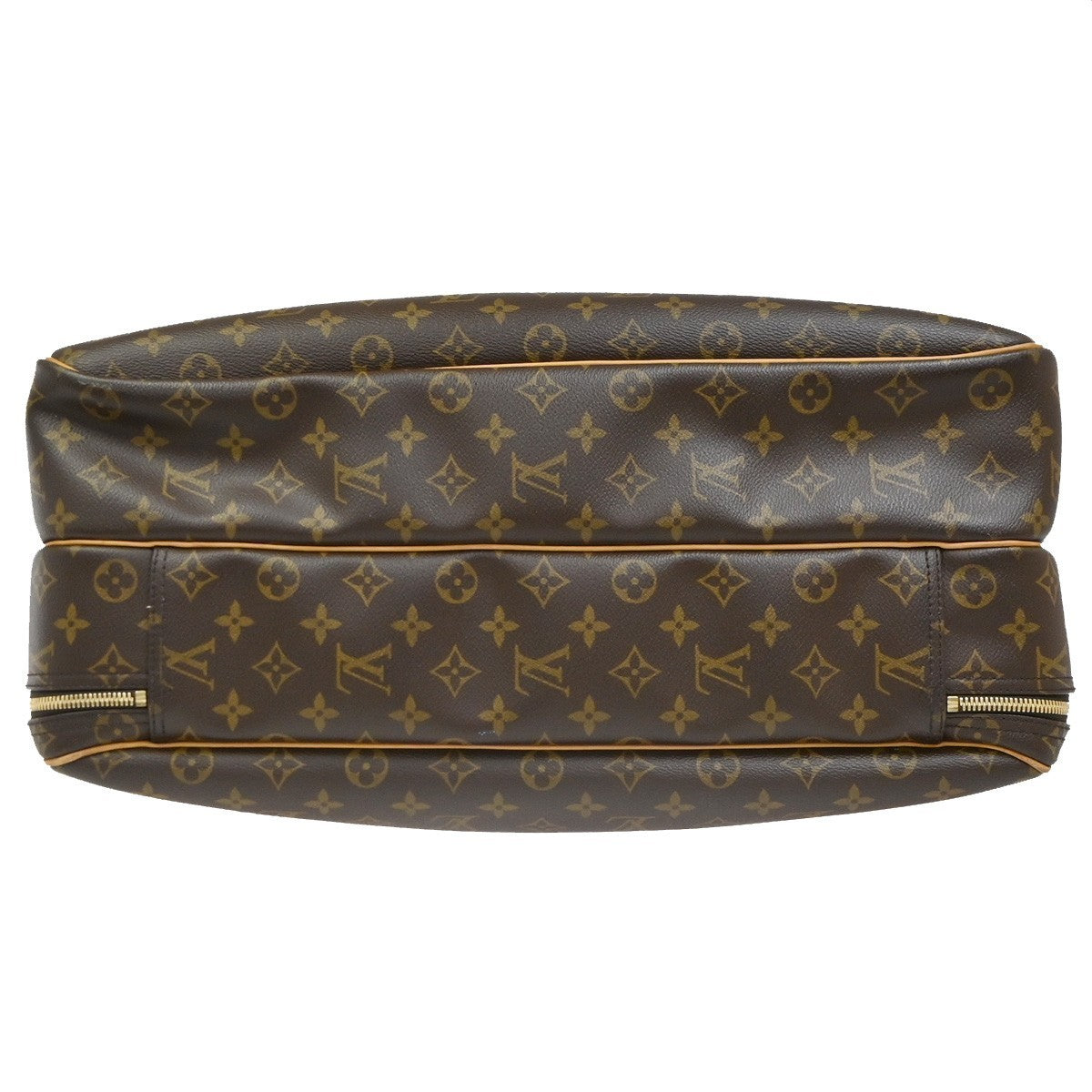 LOUIS VUITTON Alize 24H Travel Hand Bag Monogram Leather Brown M41399 86CA749