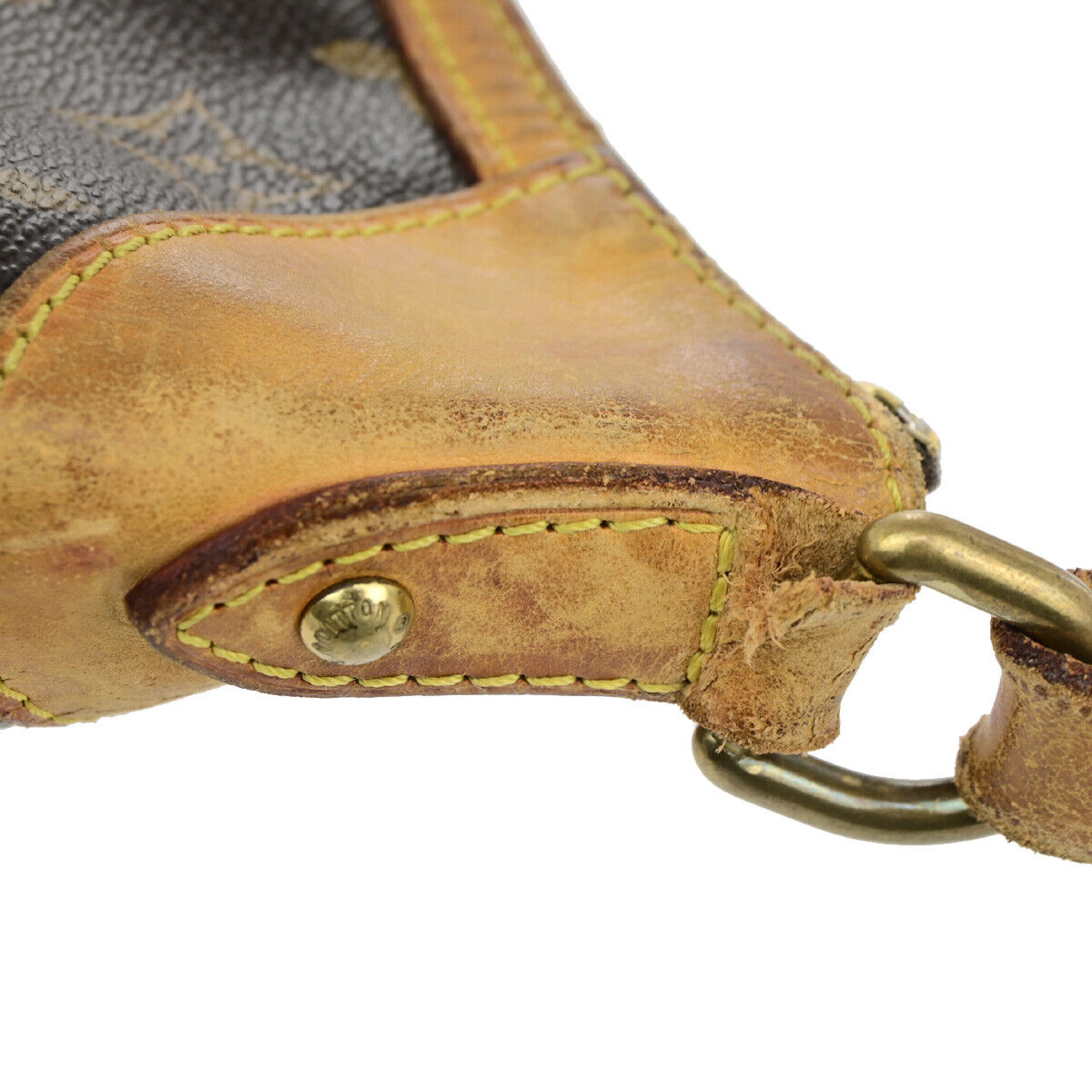 LOUIS VUITTON Odeon PM Shoulder Bag Monogram Leather Brown Spain M56390 31YF088