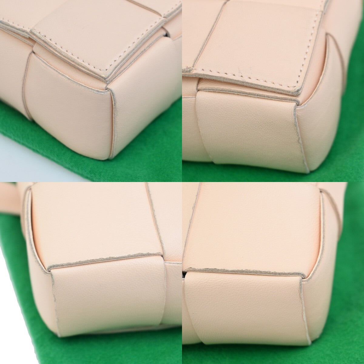 BOTTEGA VENETA Logo Mini Candy Cassette Shoulder Bag Leather Pink 16RL181