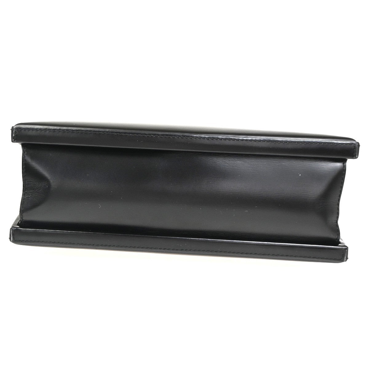 LOEWE Logo Shoulder Handbag Leather GHW Black Spain 76KC372