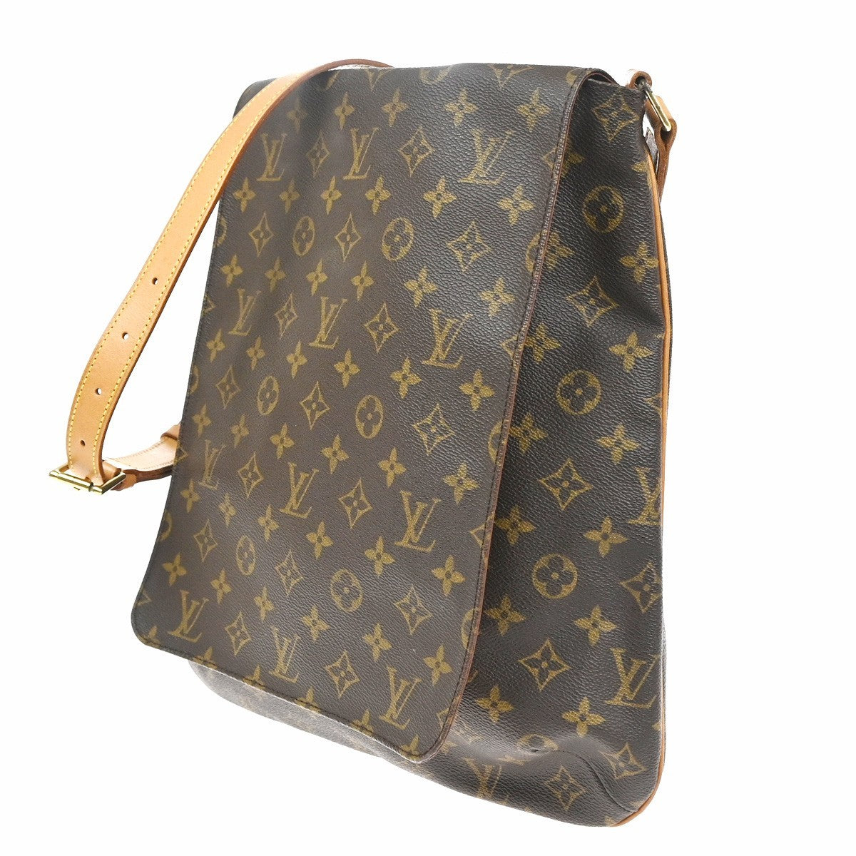LOUIS VUITTON Musette Shoulder Bag Monogram Leather Brown France M51256 73KC739