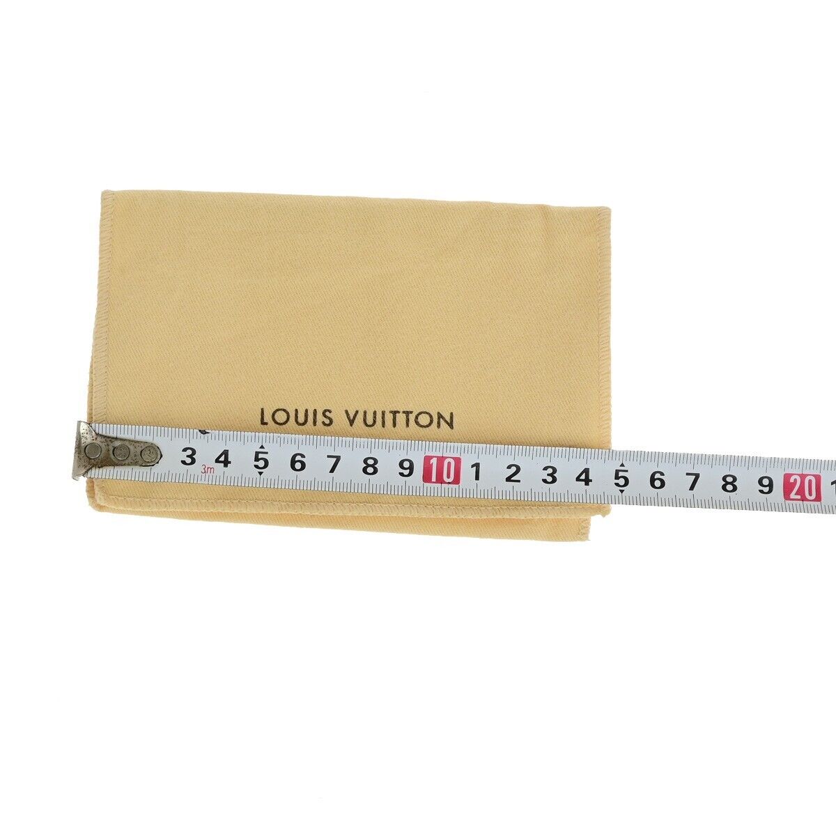 LOUIS VUITTON Logo 10 Set Dust Bag Drawstring Canvas Cotton Beige Brown 08EB518