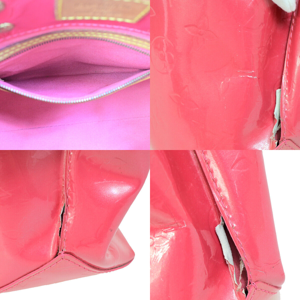 LOUIS VUITTON Read PM Hand Bag Monogram Vernis Patent Leather PK M9132F 30SJ062