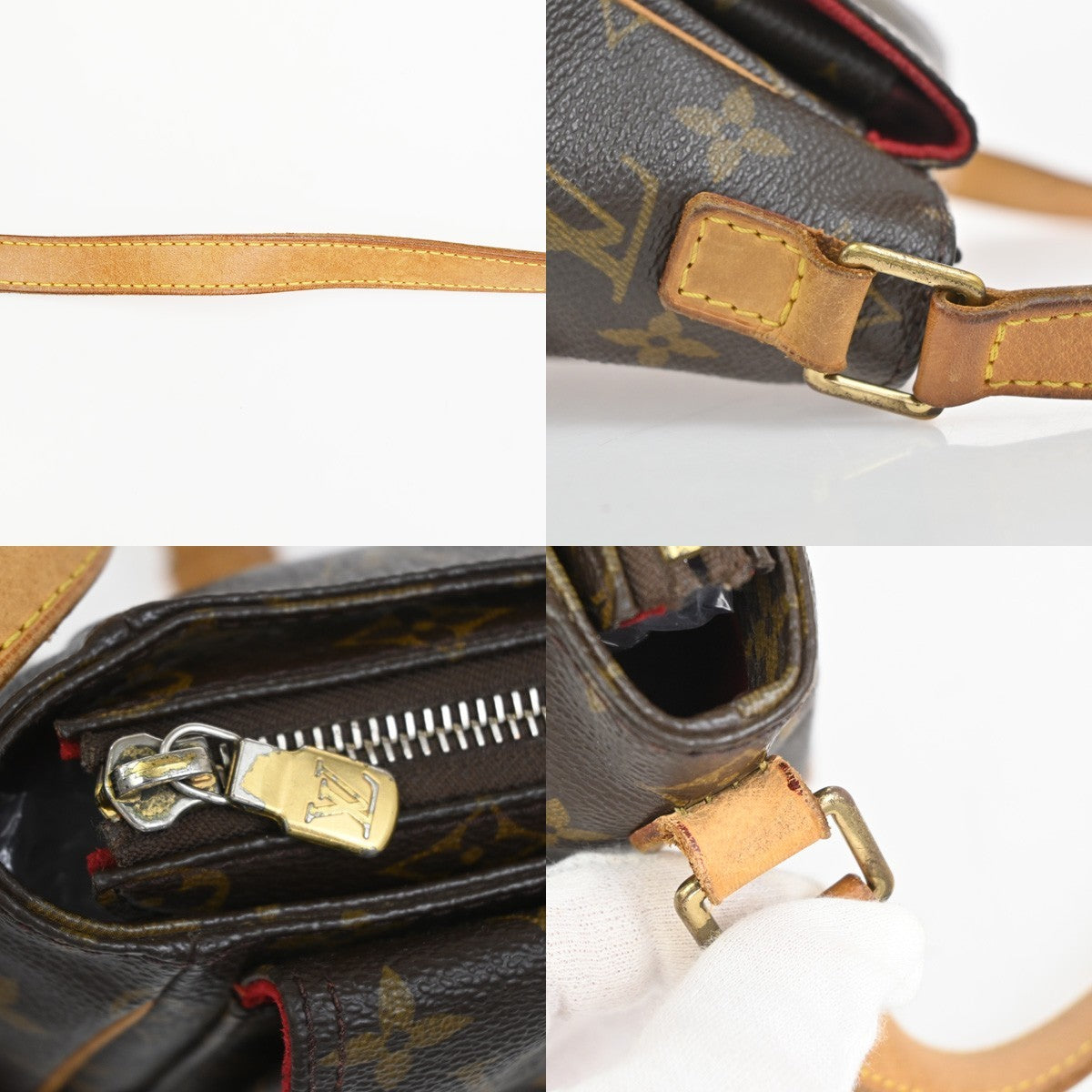 LOUIS VUITTON Viva Cite PM Shoulder Bag Monogram Leather Brown M51165 57TA639