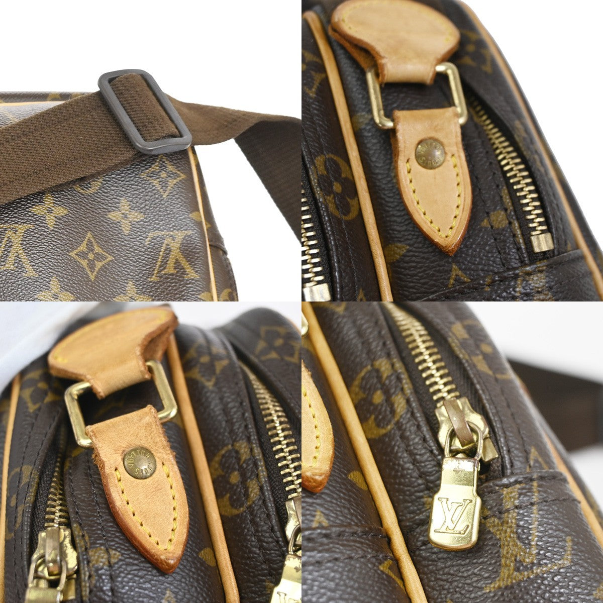 LOUIS VUITTON Reporter Crossbody Shoulder Bag Monogram Leather BN M45254 76KD020