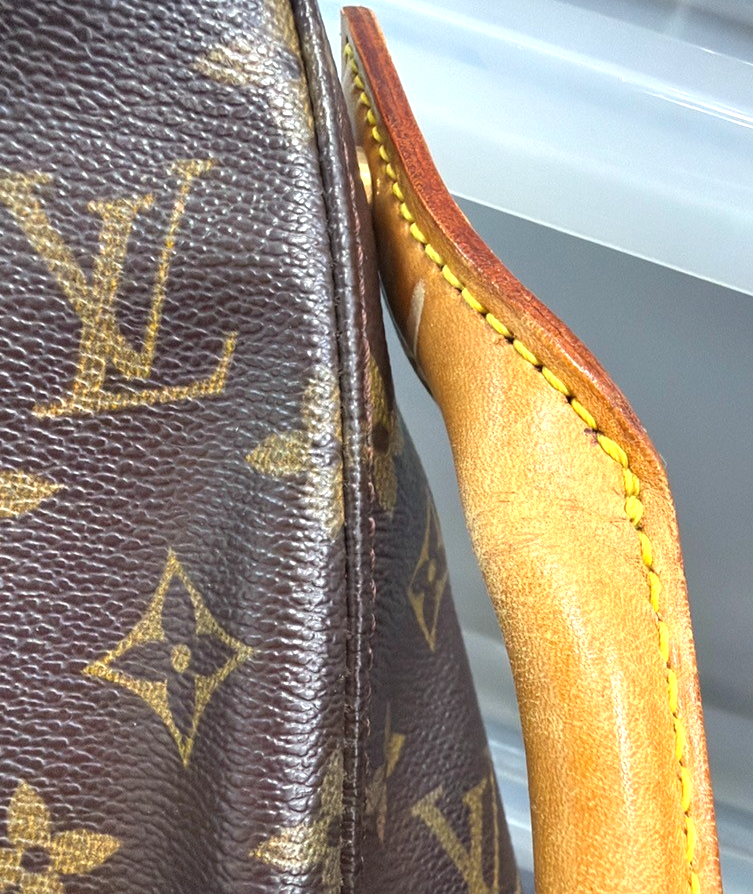 LOUIS VUITTON Logo Looping GM Shoulder Bag Monogram Leather USA M51145 85YJ277