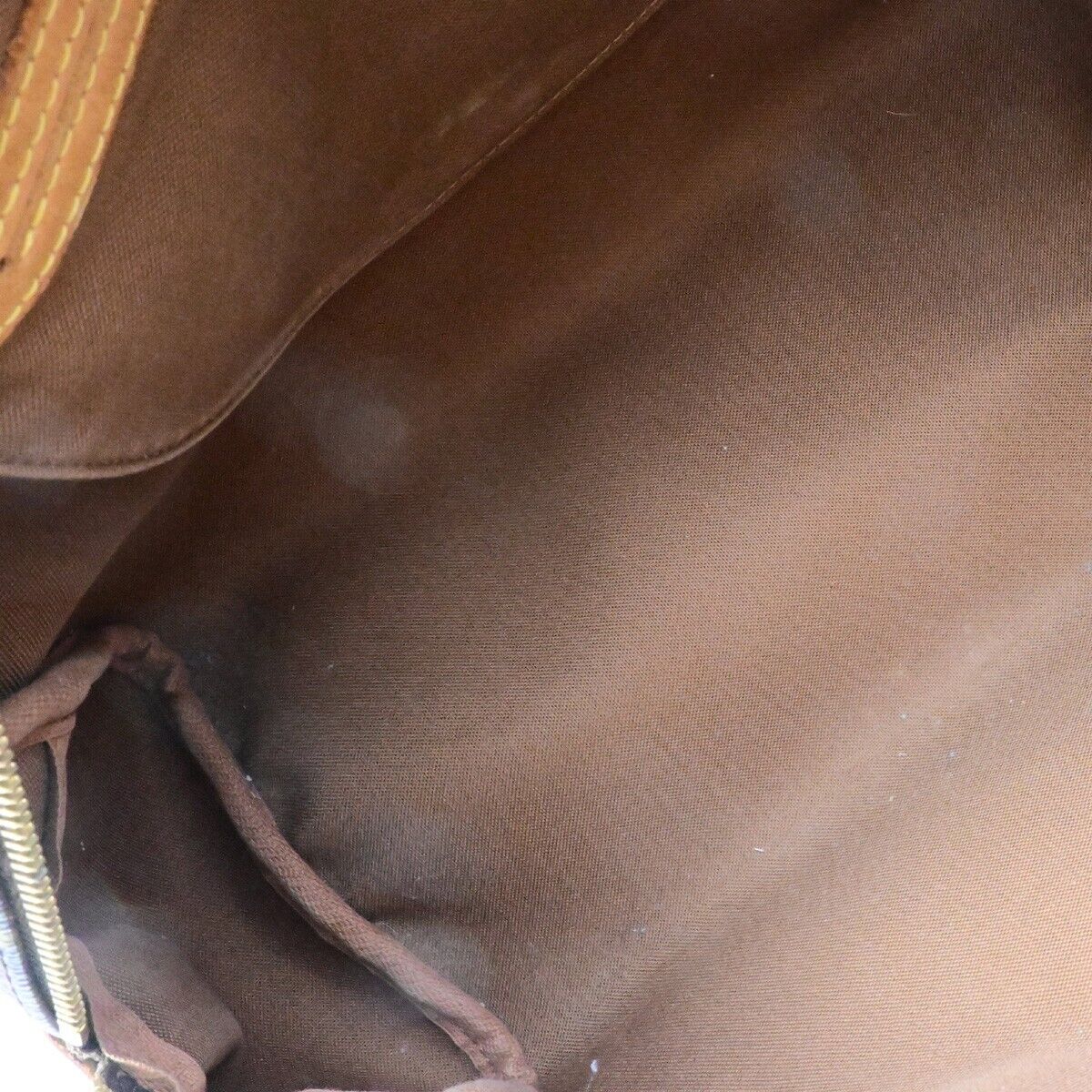 LOUIS VUITTON Montorgueil PM Shoulder Bag Monogram Leather Brown M95565 32ED377