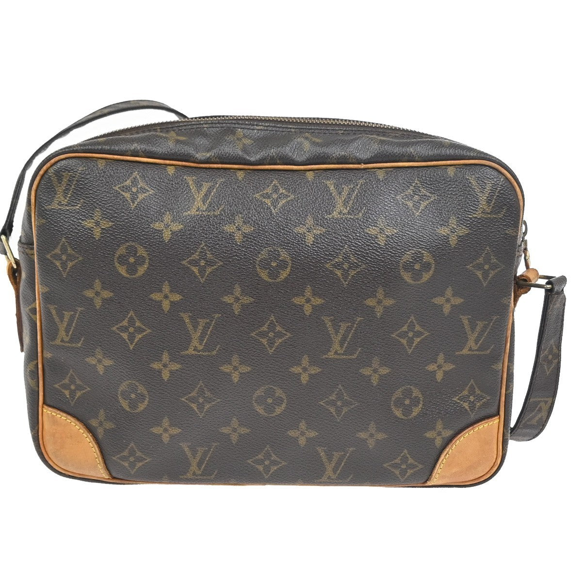 LOUIS VUITTON Nile Crossbody Shoulder Bag Monogram Leather Brown M45244 81ZA337