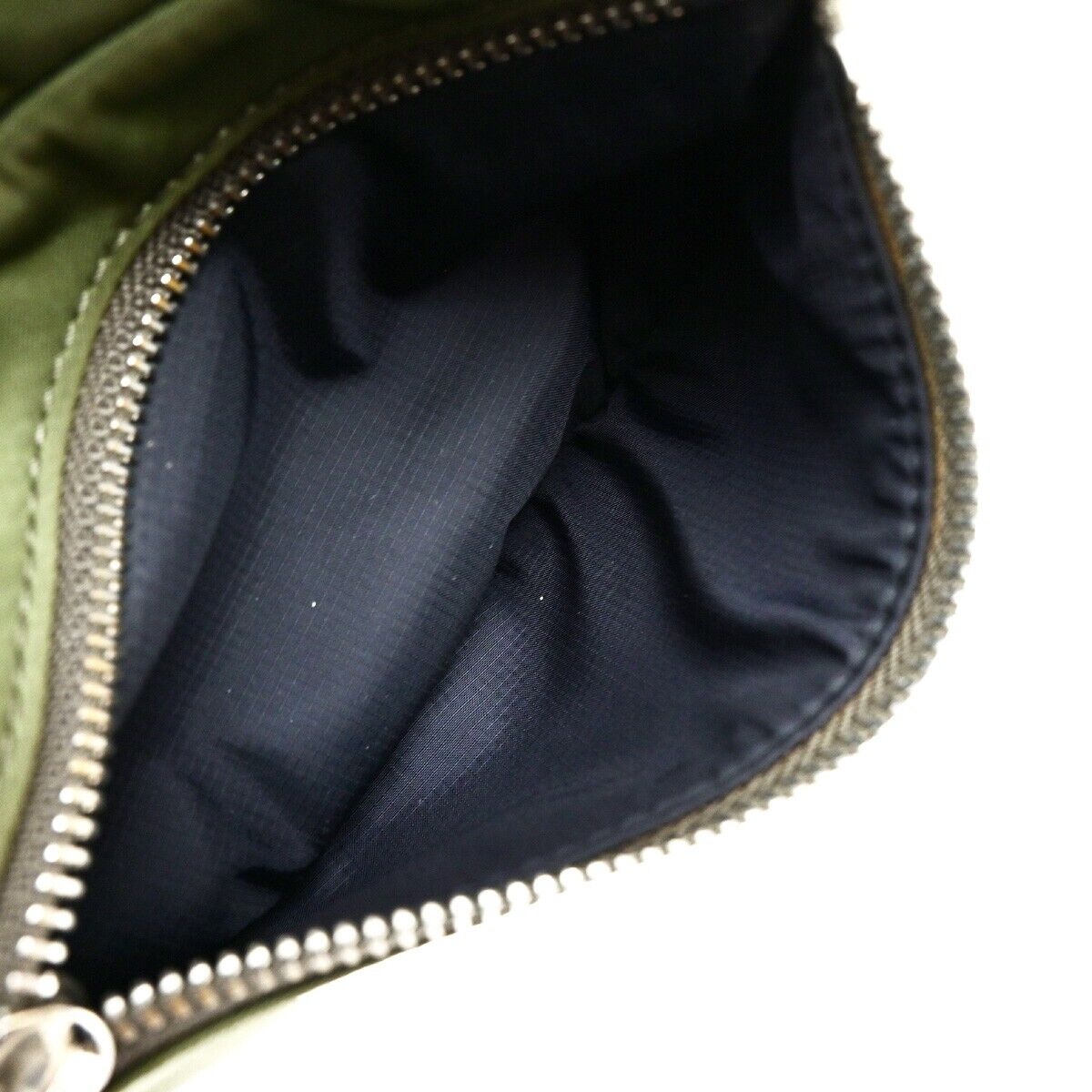 BURBERRY Logo Mini Bum Body Shoulder Bag Nylon Leather Khaki 34EE069